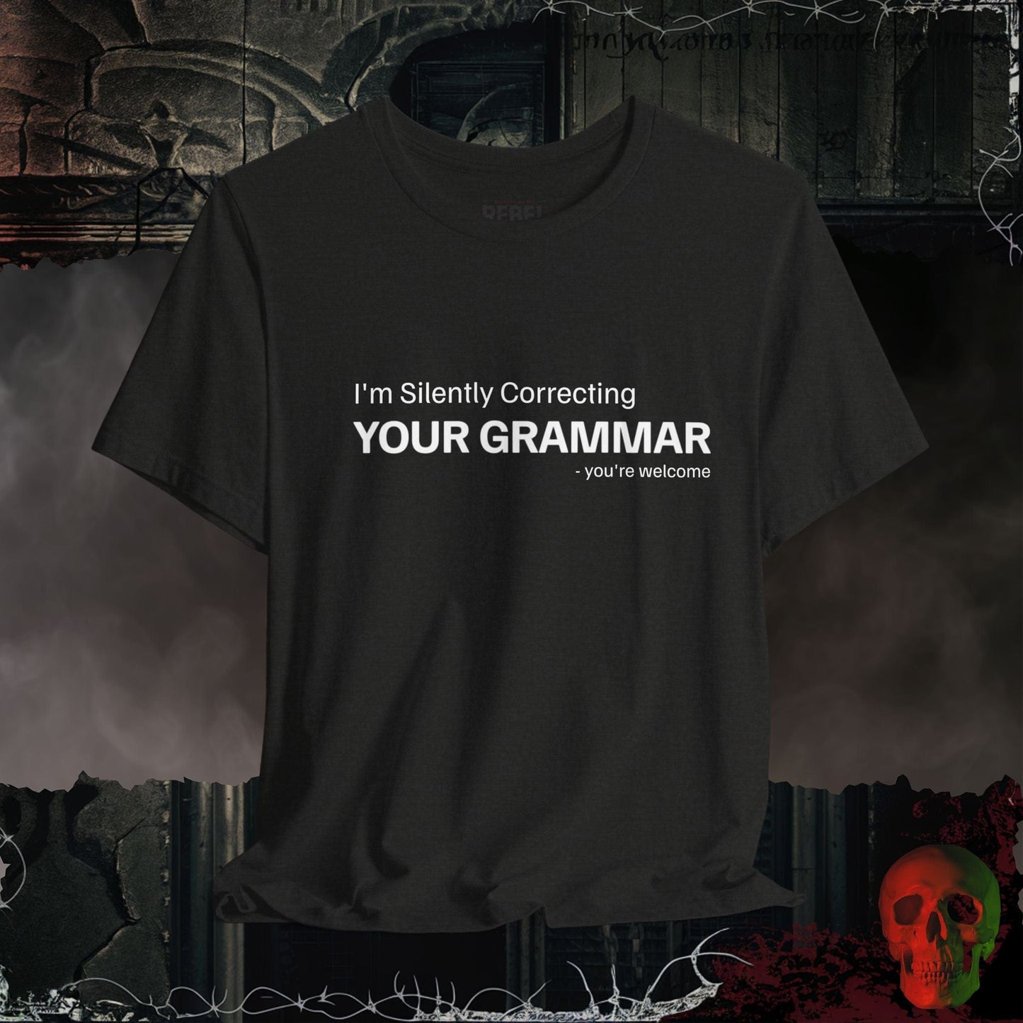 T-Shirt Black Heather / S Silently Judging Your Grammar T-Shirt