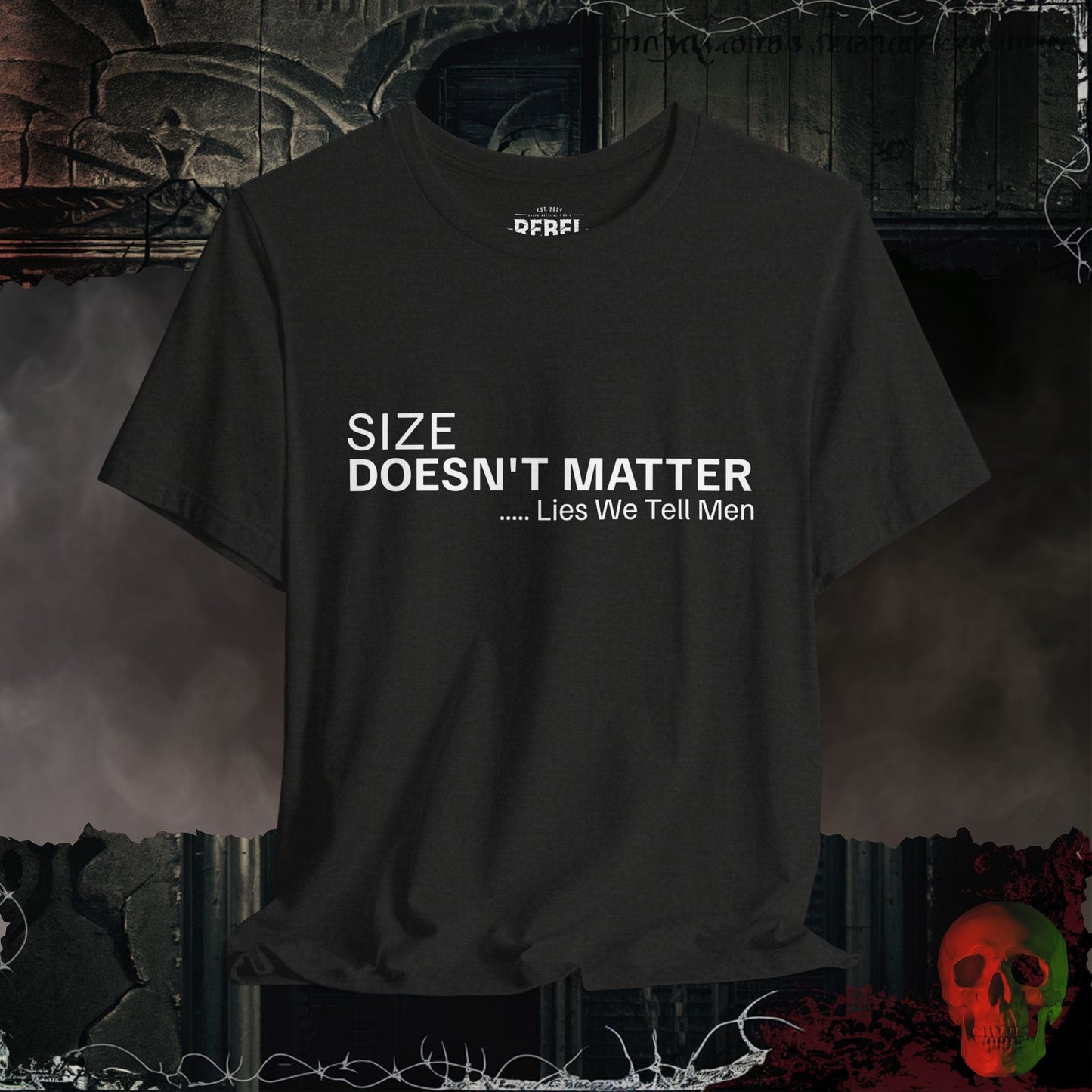 T-Shirt Black Heather / S "Size Doesn't Matter" T-Shirt