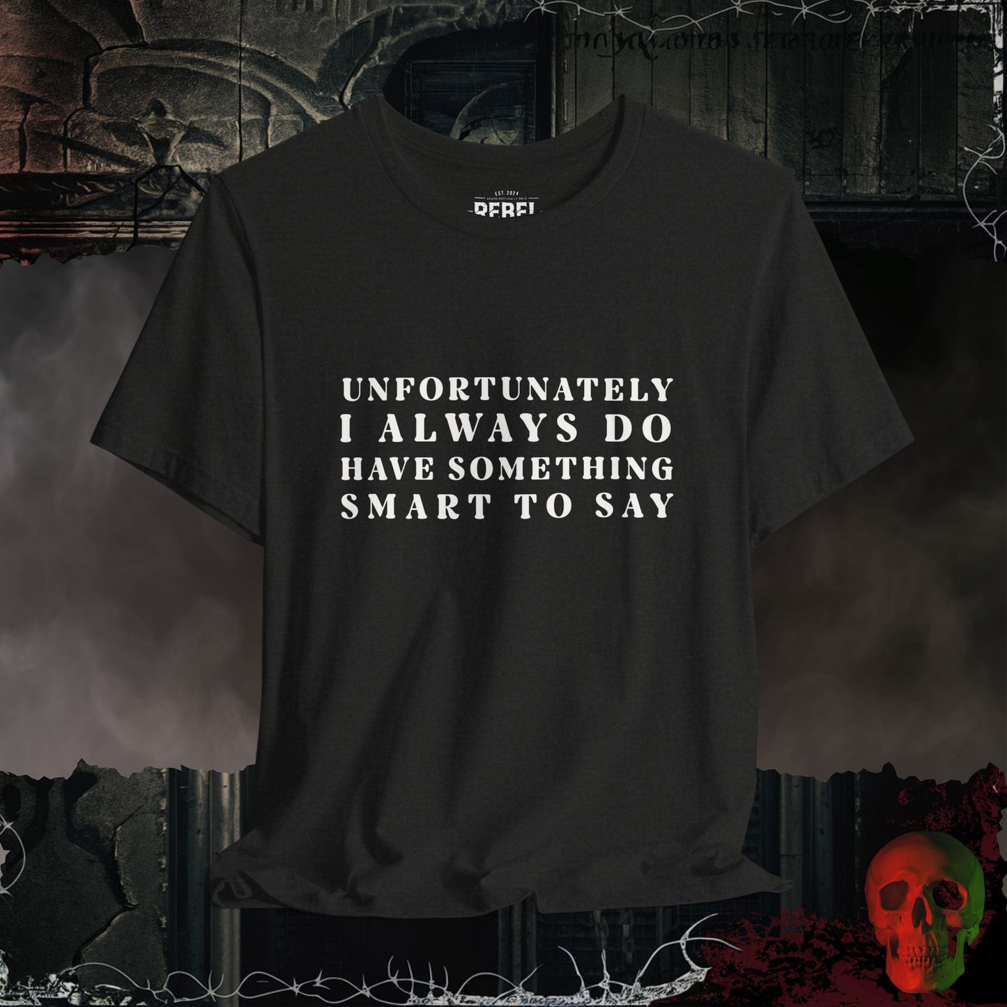 T-Shirt Black Heather / S Smartass by Nature Tee