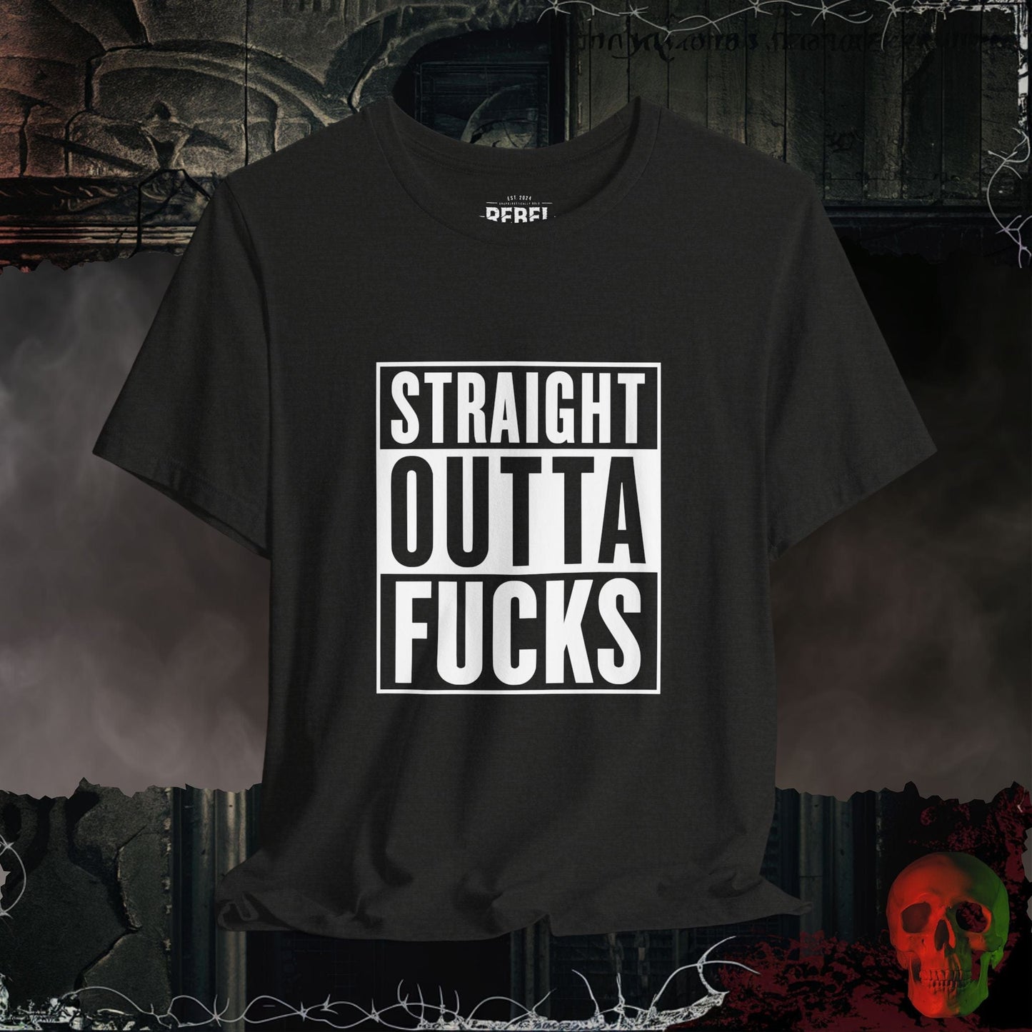 T-Shirt Black Heather / S Straight Outta F*cks T-Shirt