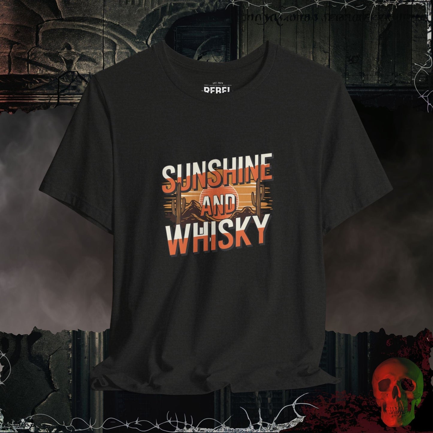 T-Shirt Black Heather / S Sunshine and Whisky T-Shirt