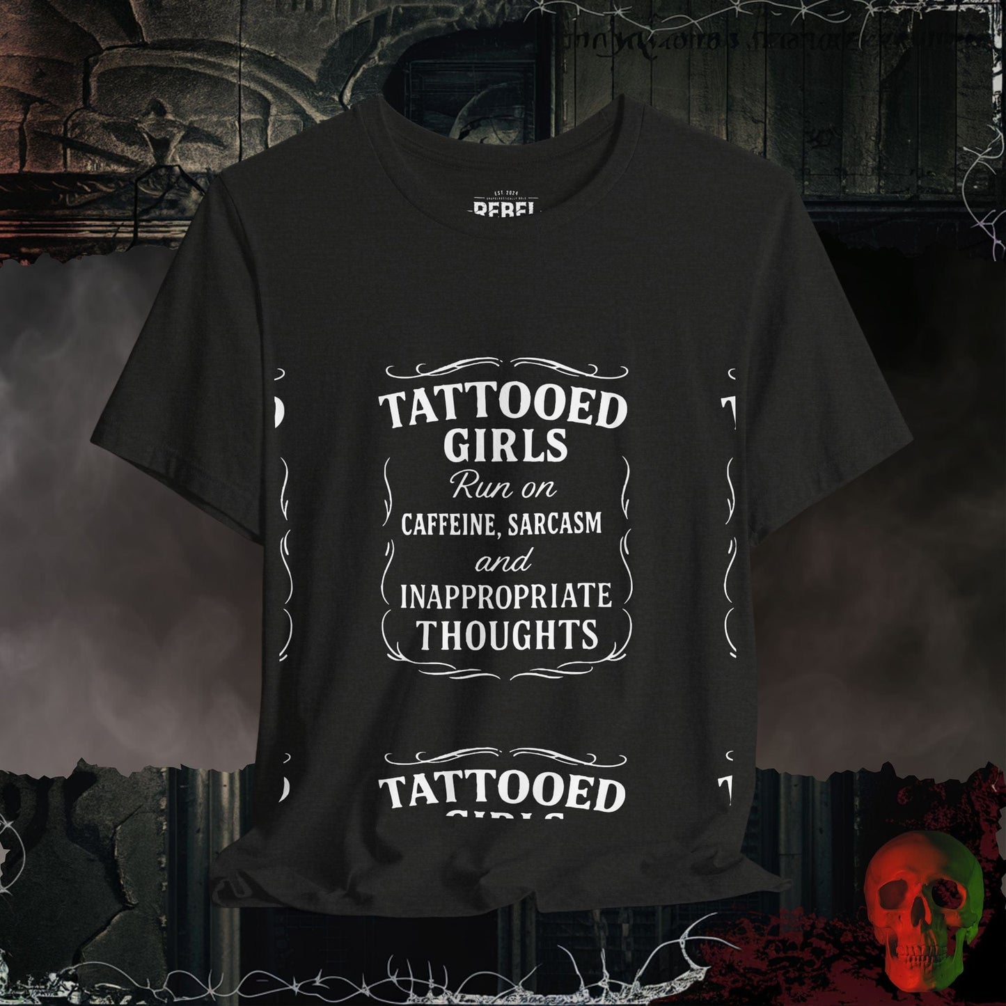 T-Shirt Black Heather / S Tattooed Girls T-Shirt