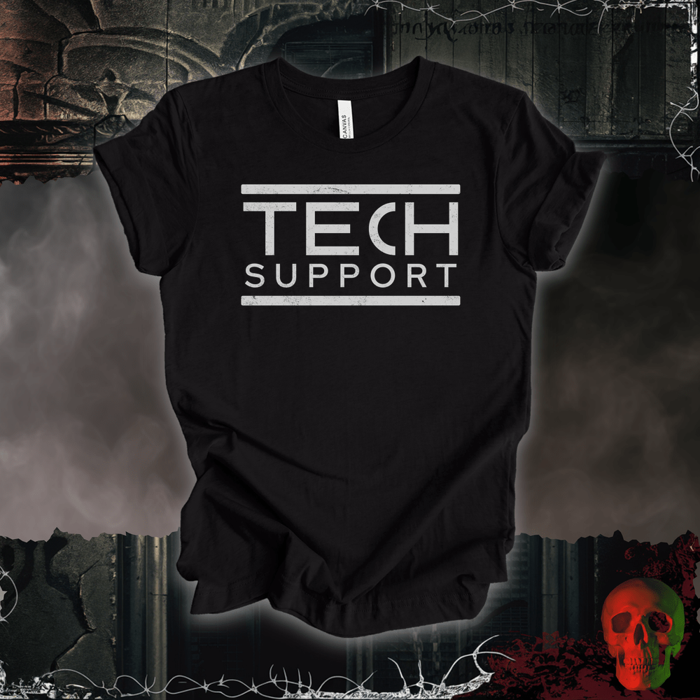 T-Shirt Black Heather / S Tech Support Tee