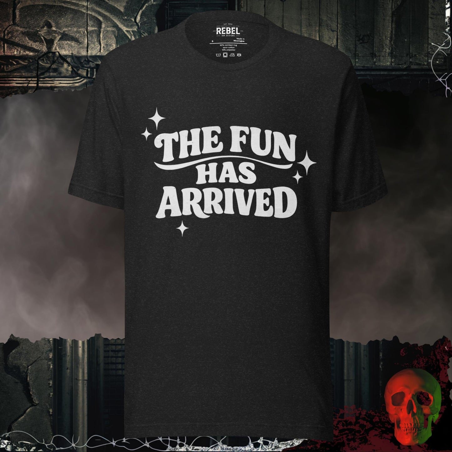 T-Shirt Black Heather / S The Fun Has Arrived Tee