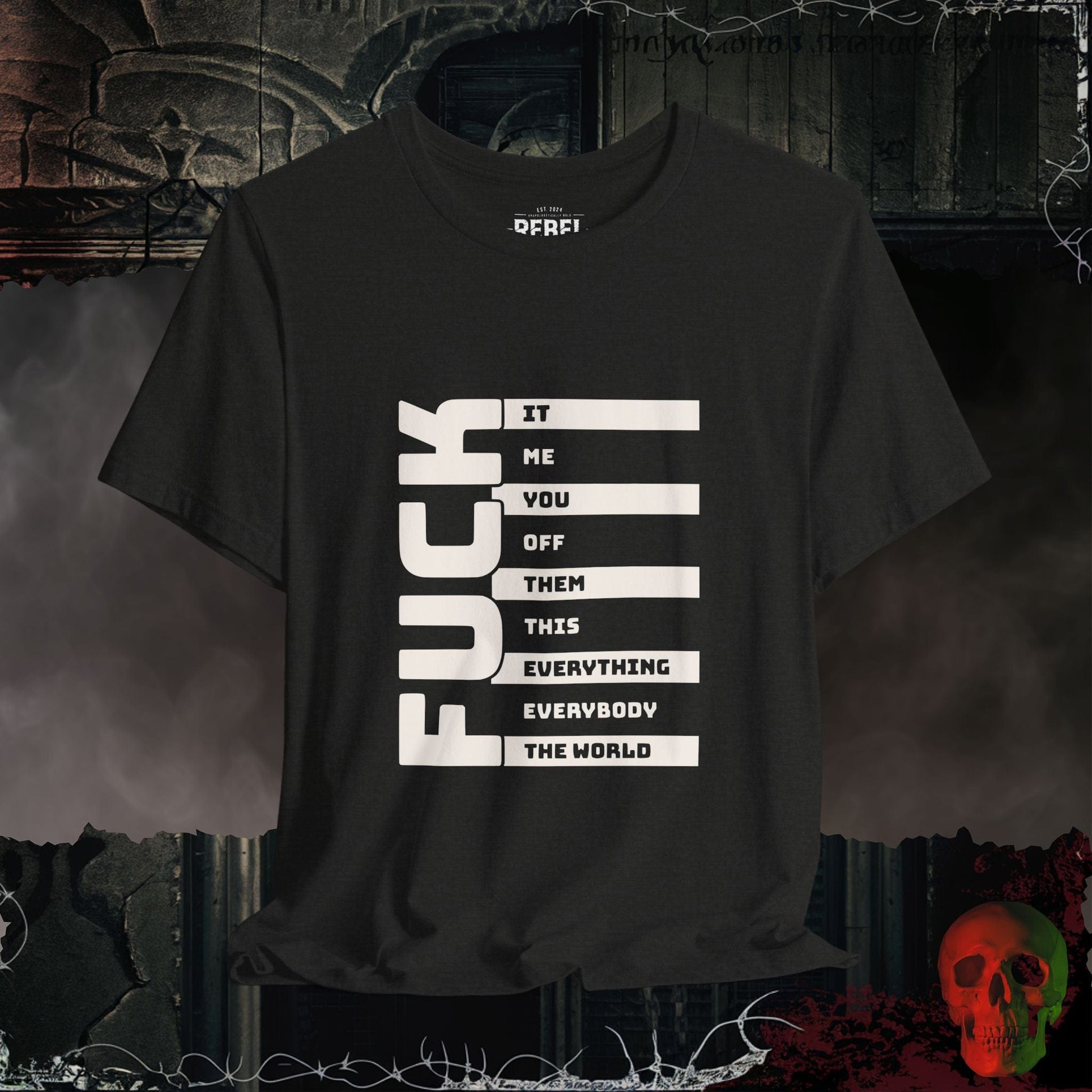 T-Shirt Black Heather / S The Many F@cks Tee