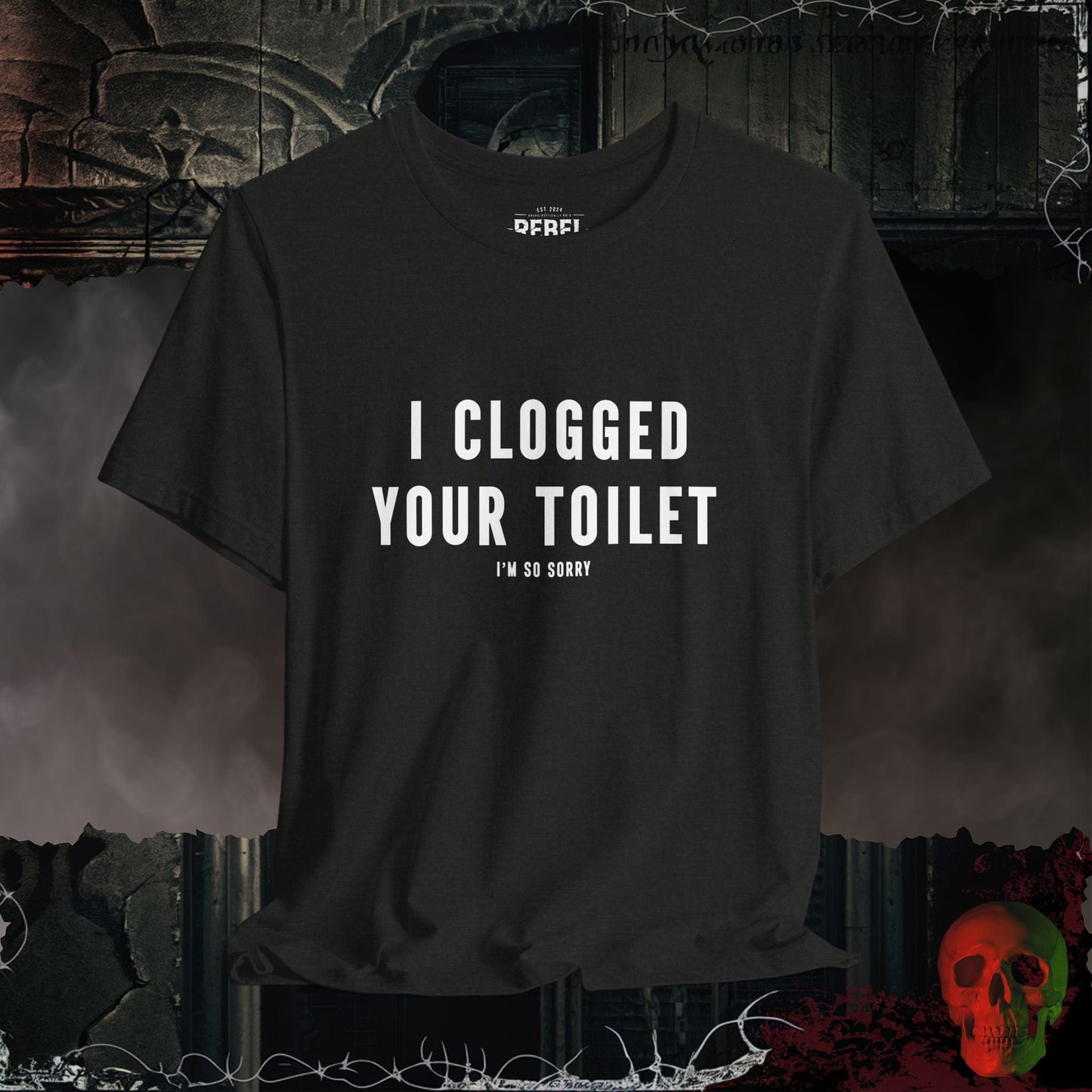 T-Shirt Black Heather / S Toilet Trouble Tee