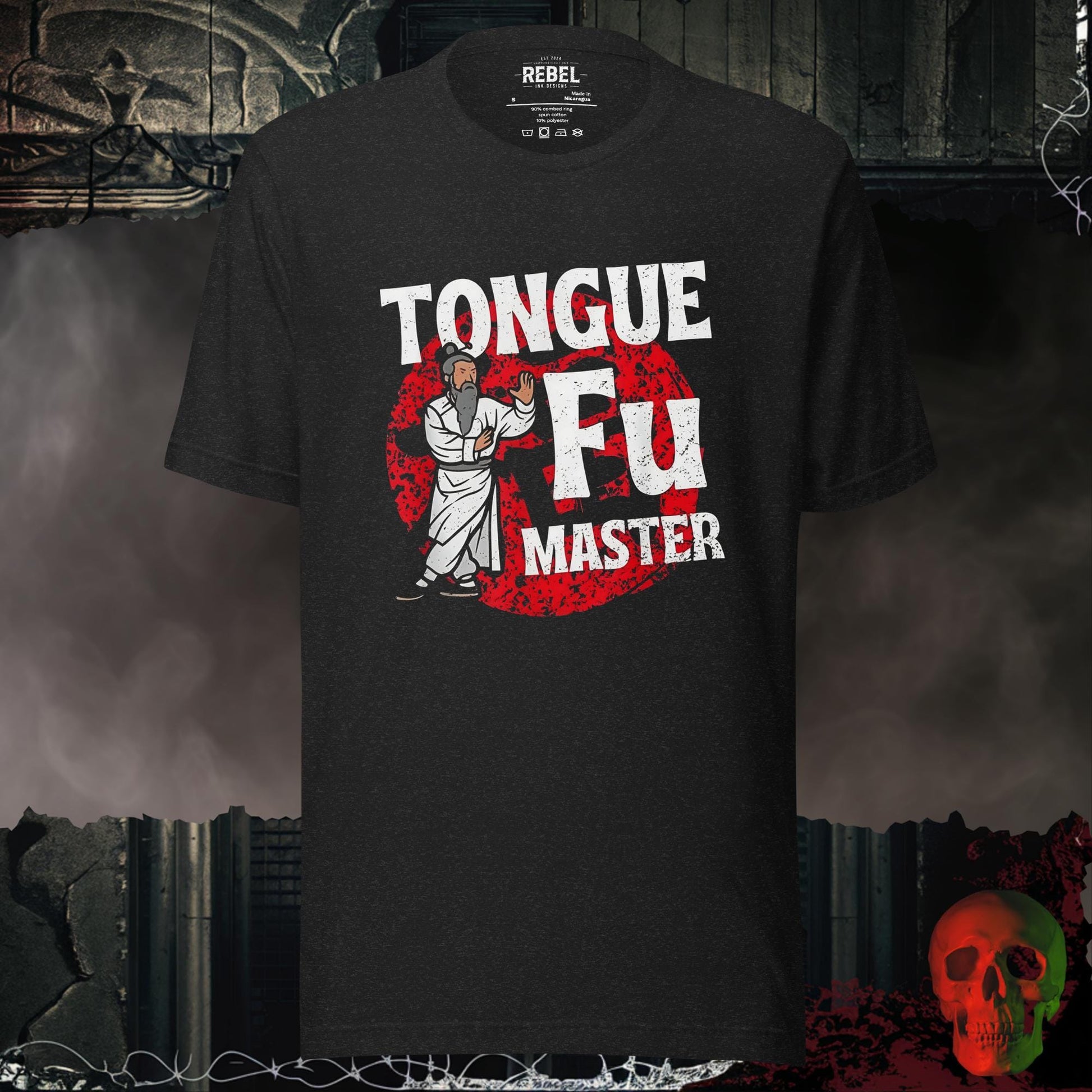 T-Shirt Black Heather / S Tongue Fu Master Tee