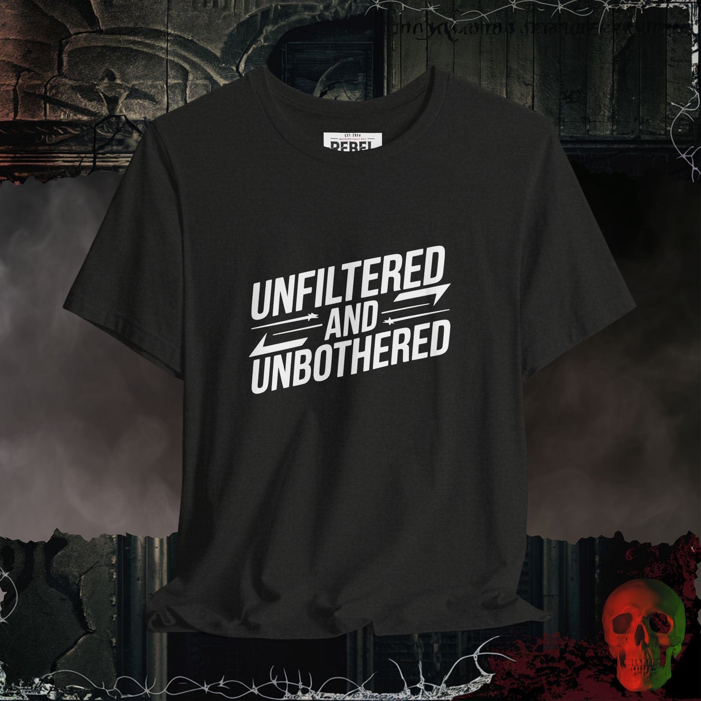 T-Shirt Black Heather / S Unfiltered and Unbothered T-Shirt