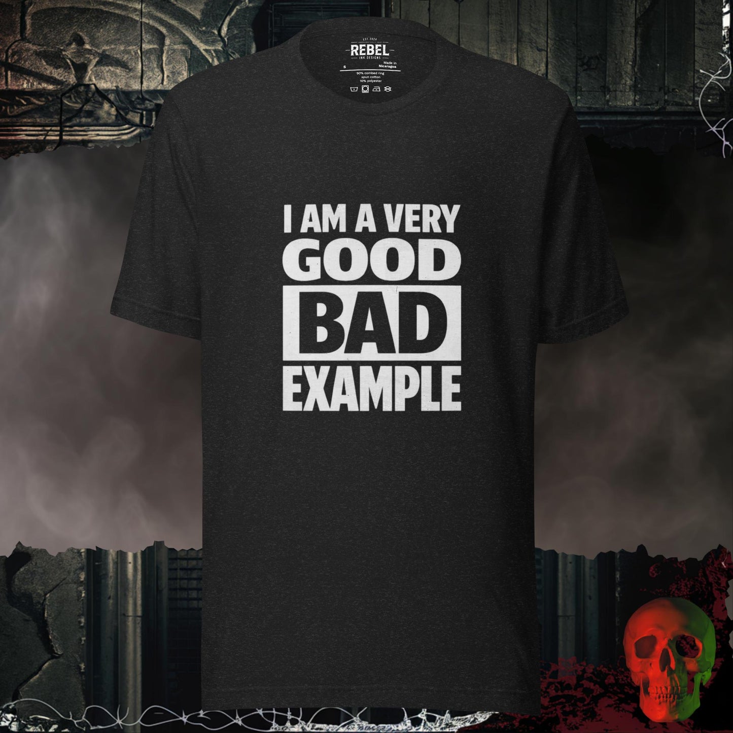 T-Shirt Black Heather / S Very Good Bad Example