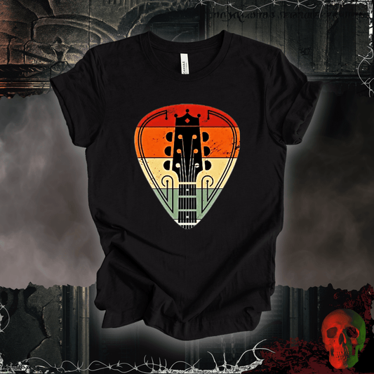 T-Shirt Black Heather / S Vintage Vibes Guitar Pick Tee