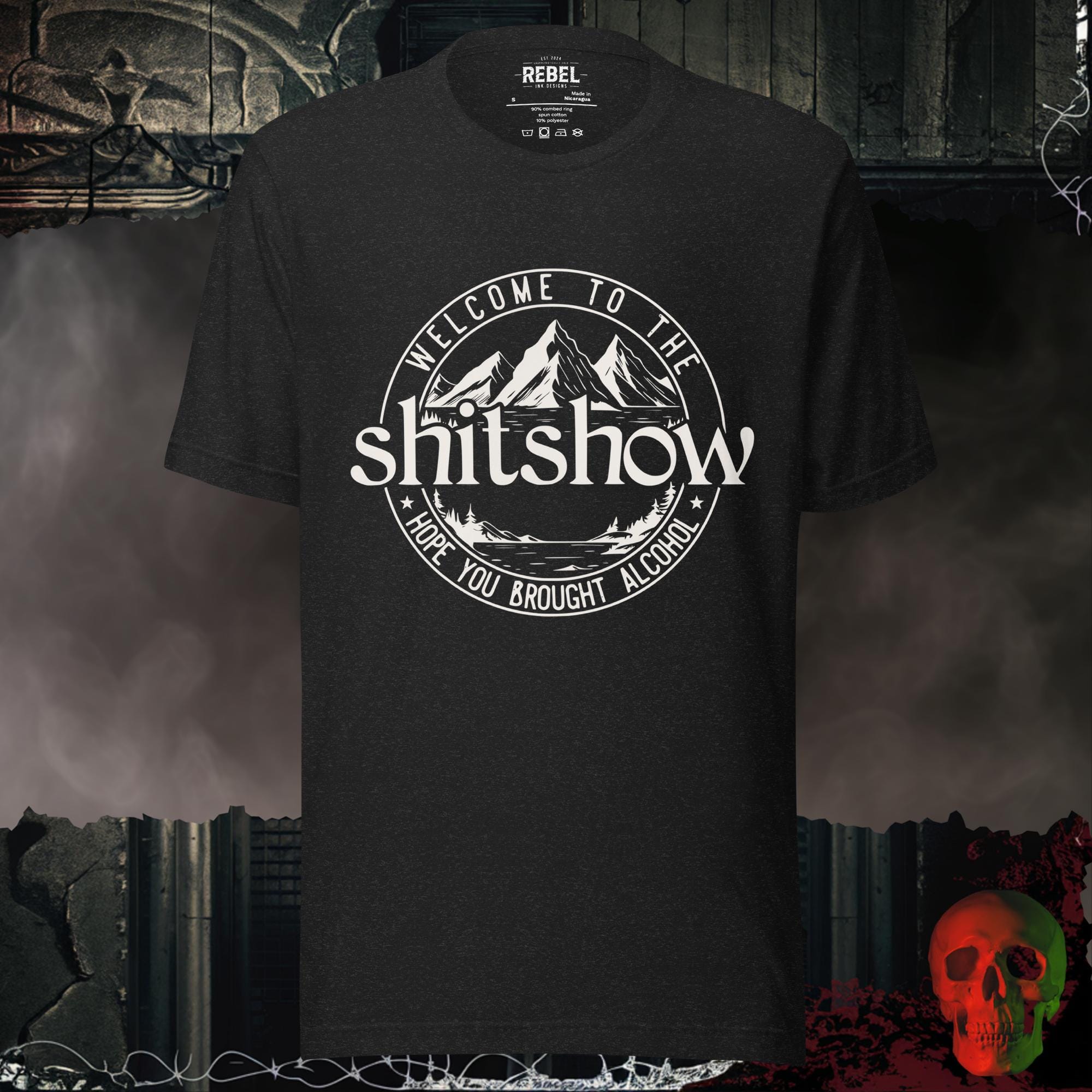 T-Shirt Black Heather / S Welcome to the Shitshow Graphic Tee | Rebel Ink Designs