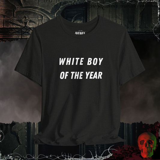 T-Shirt Black Heather / S White Guy of The Year Tee
