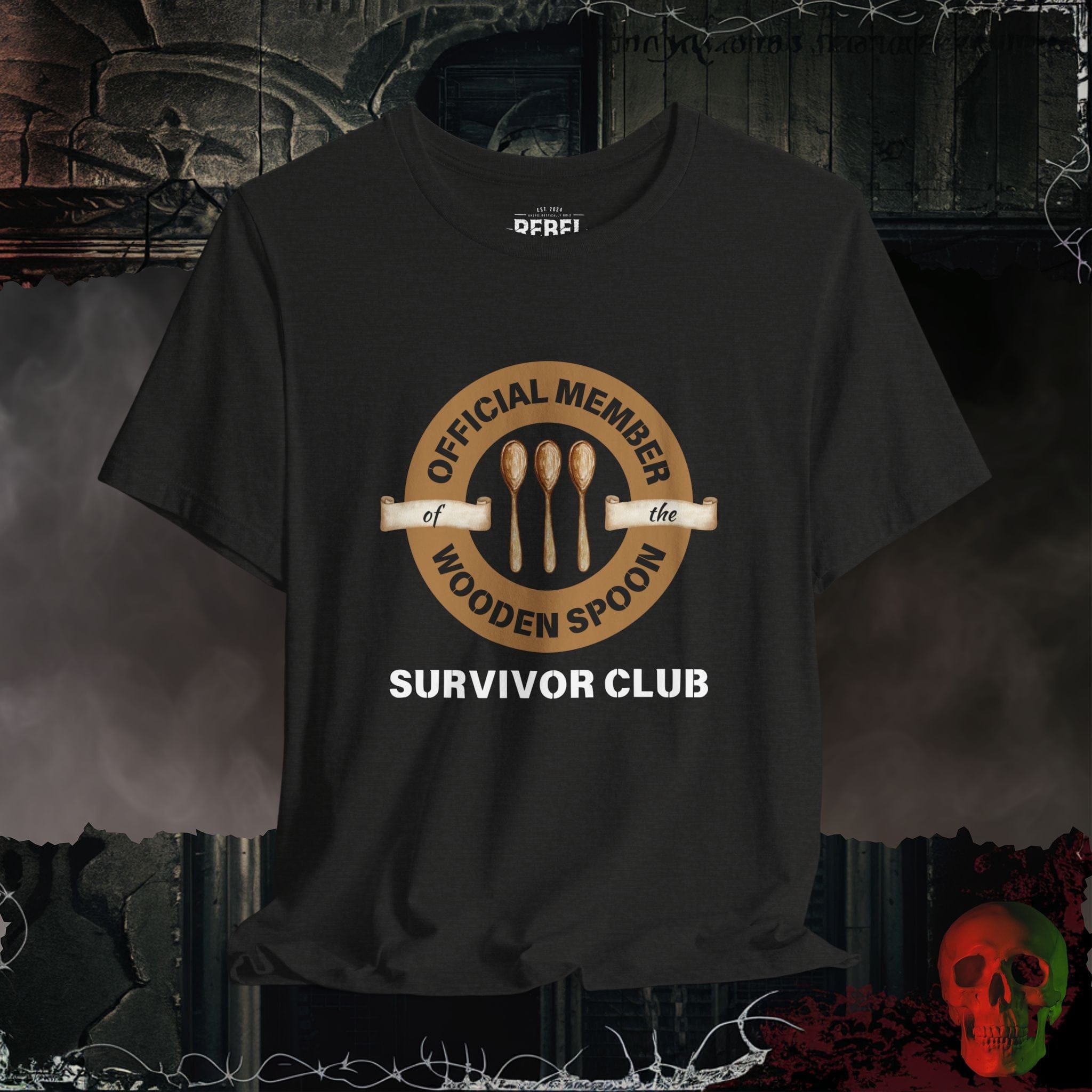 T-Shirt Black Heather / S Wooden Spoon Survivor Club Tee