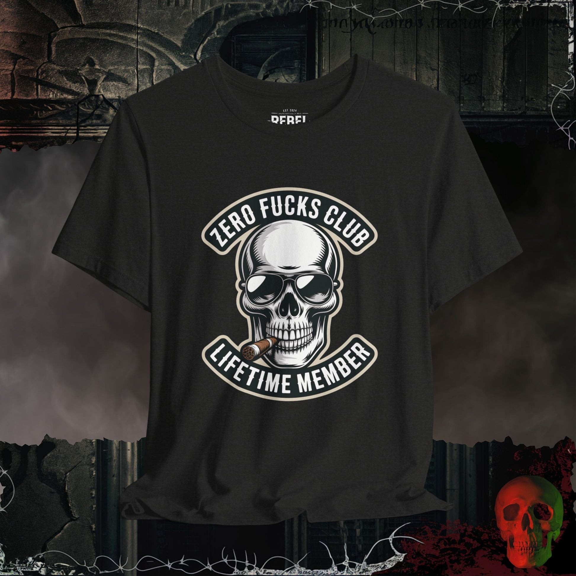 T-Shirt Black Heather / S Zero F*cks Club T-Shirt