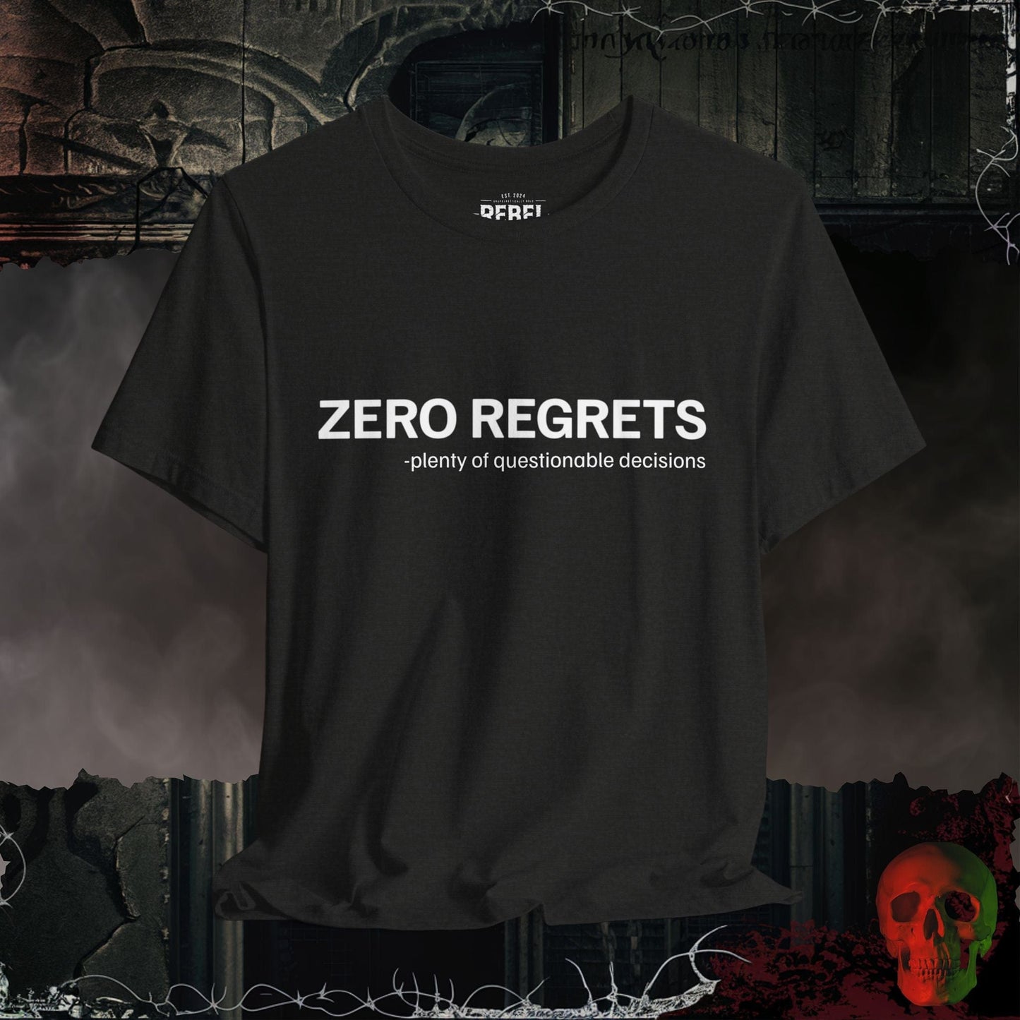 T-Shirt Black Heather / S Zero Regrets T-Shirt