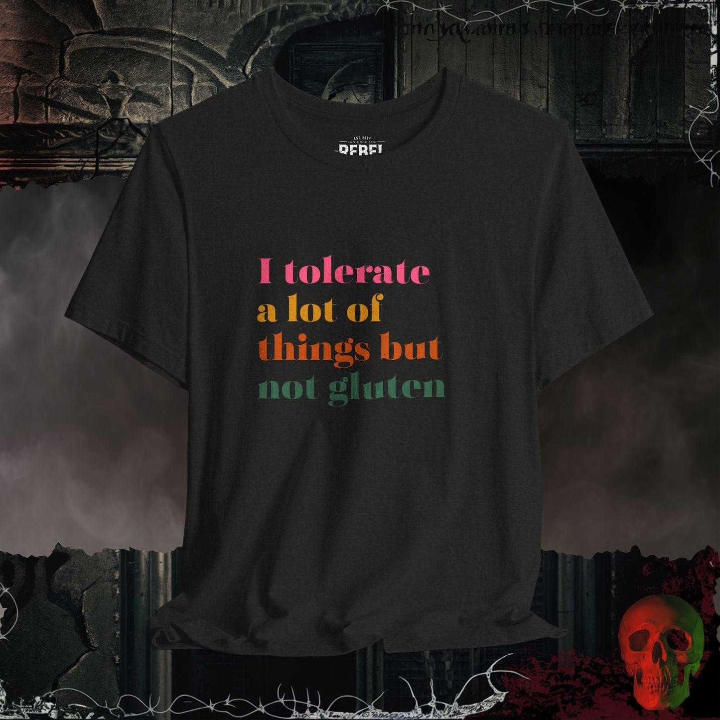 T-Shirt Black Heather / S Zero Tolerance for Gluten Tee