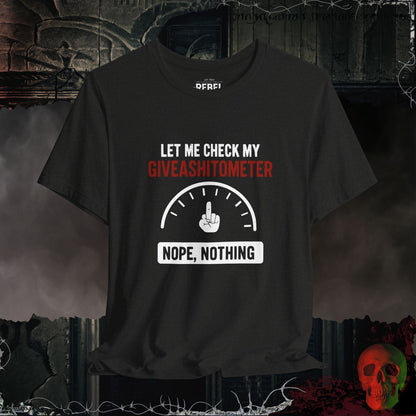 T-Shirt Black Heather / XL Giveashitometer Tee