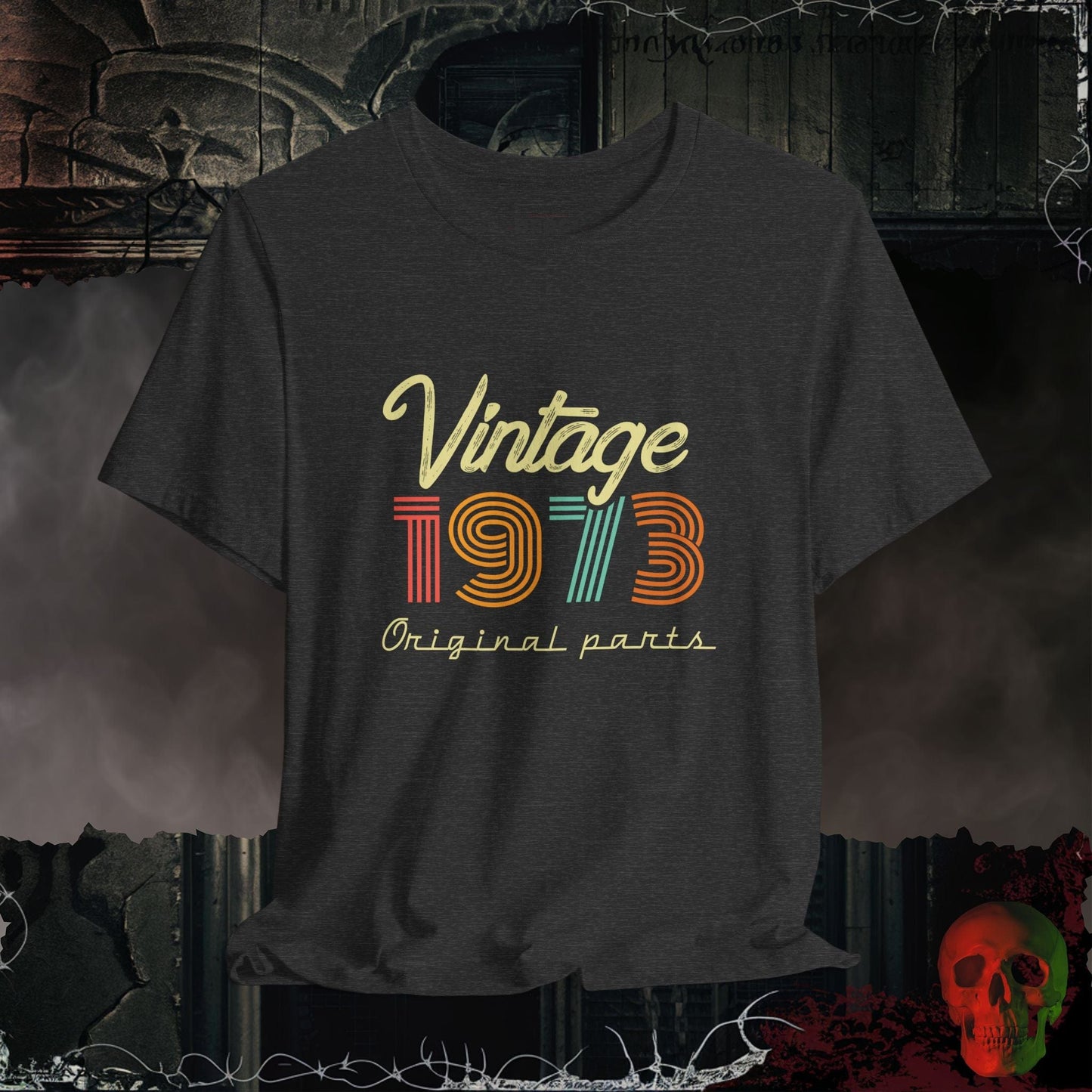 T-Shirt Dark Grey Heather / S 1973 - Vintage Legends: The Classic Years Collection