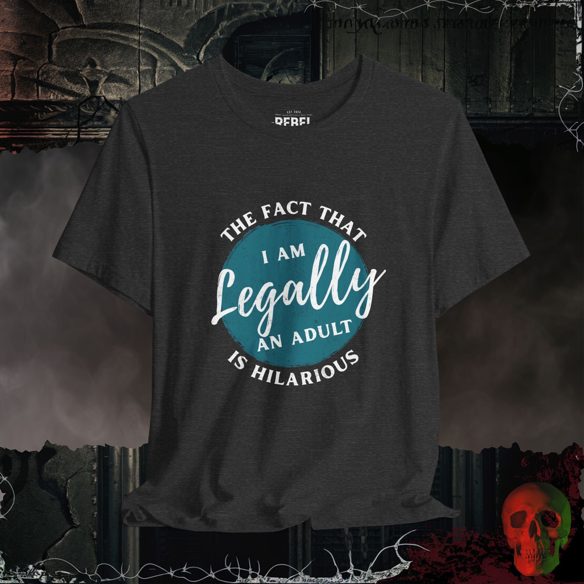 T-Shirt Dark Grey Heather / S Am I Really Legal Tee