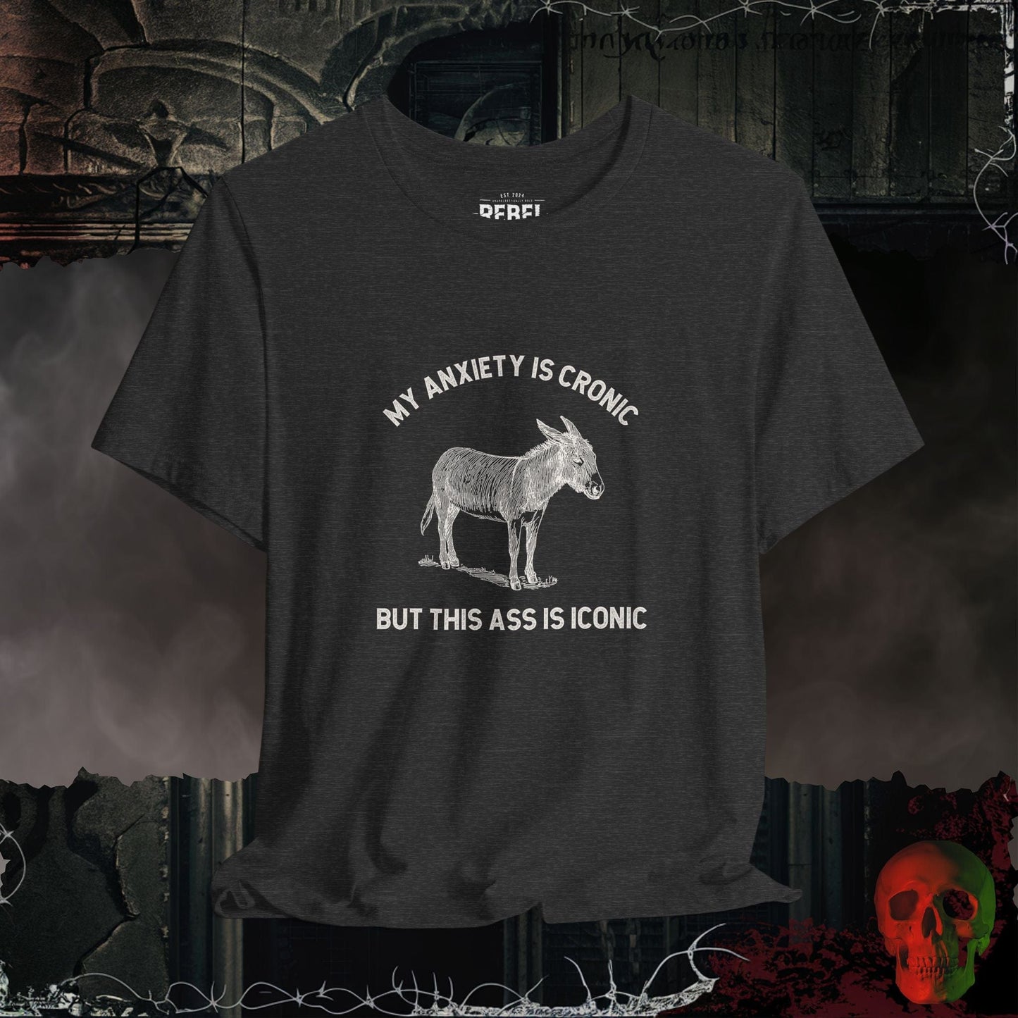 T-Shirt Dark Grey Heather / S Anxiety is Chronic T-Shirt