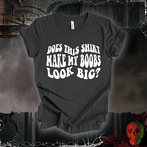 T-Shirt Dark Grey Heather / S Big Boobs?  Tee