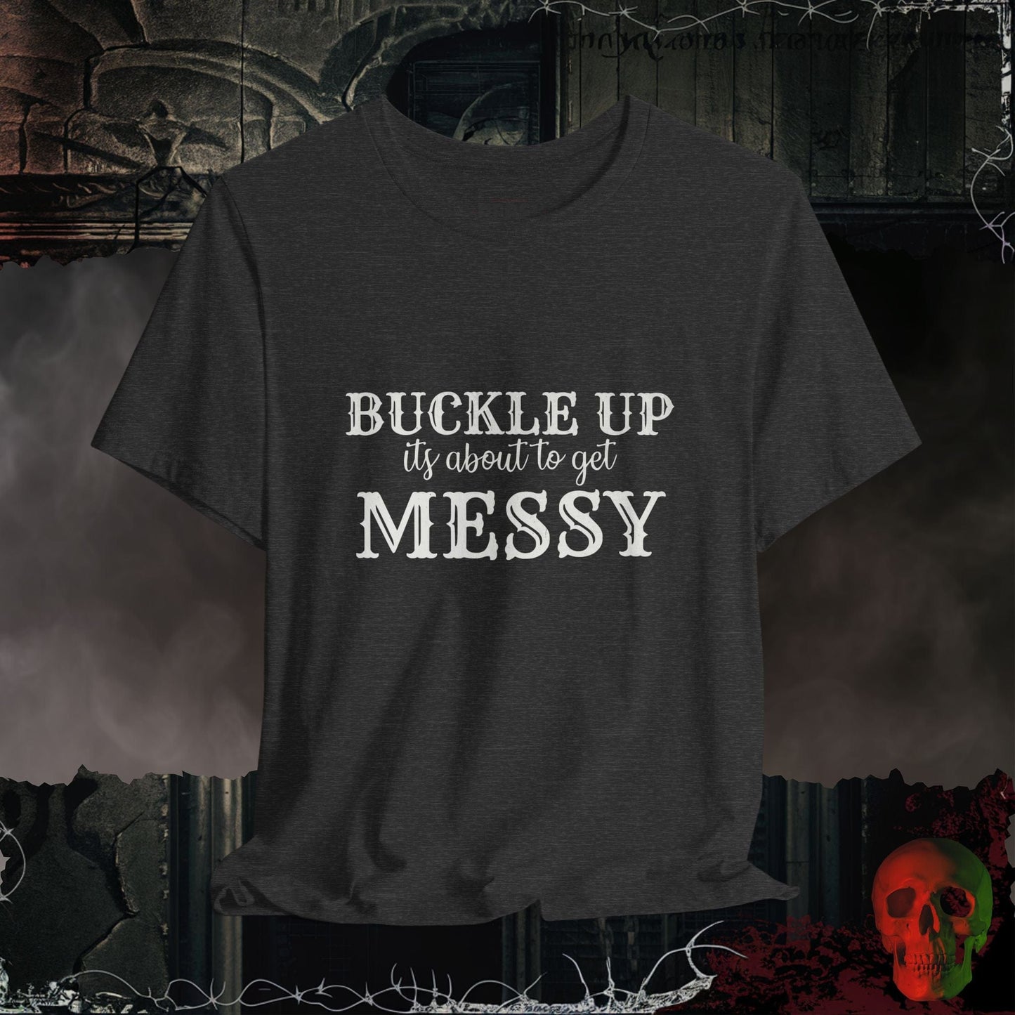 T-Shirt Dark Grey Heather / S Buckle Up T-Shirt