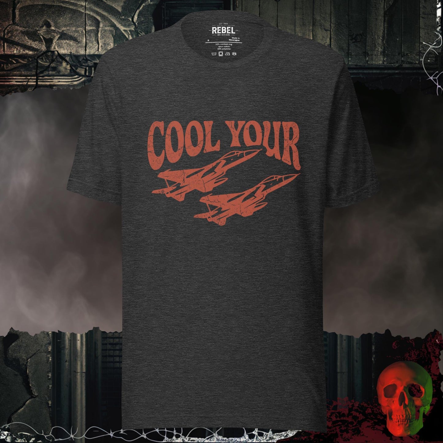 T-Shirt Dark Grey Heather / S Cool Your Jets Tee