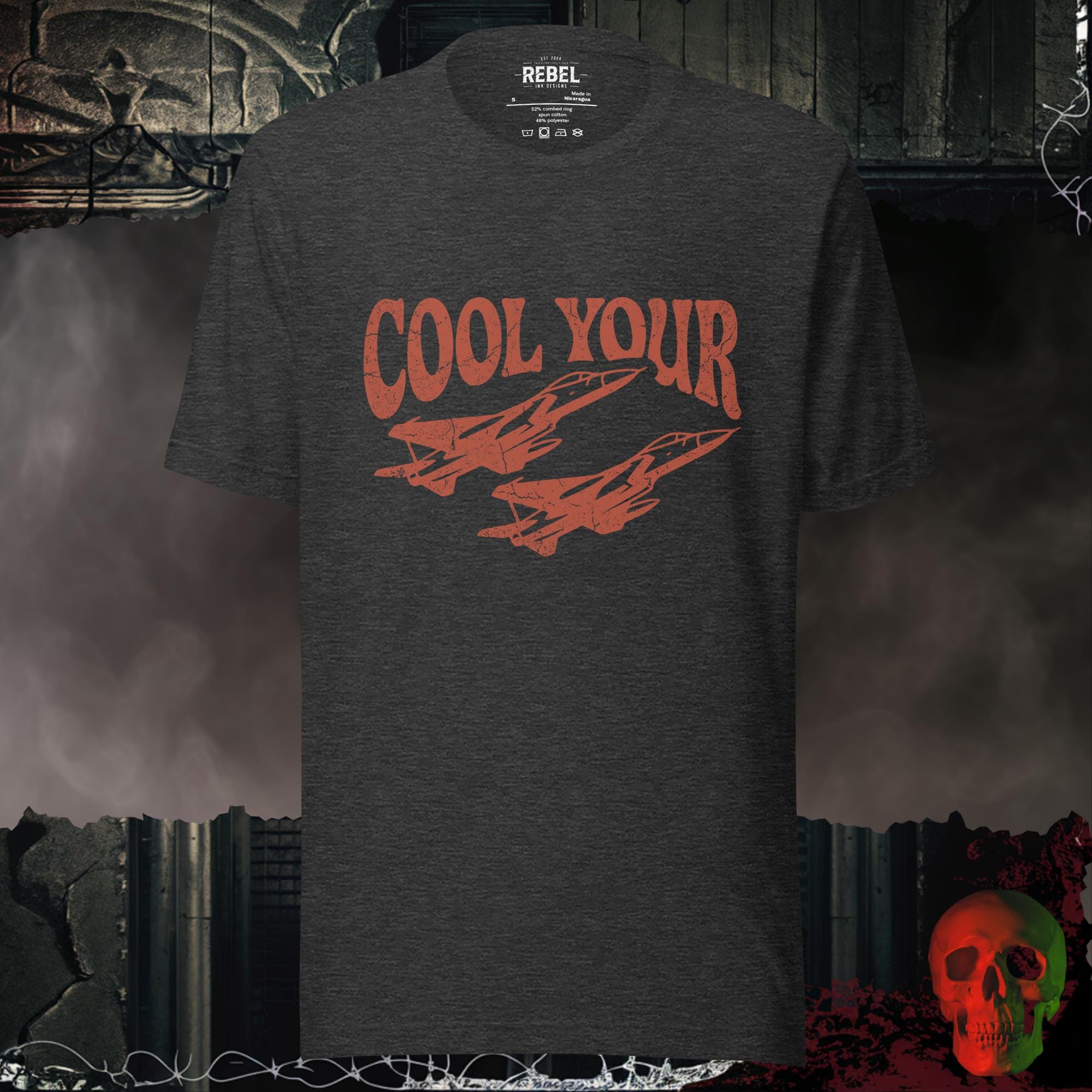 T-Shirt Dark Grey Heather / S Cool Your Jets Tee