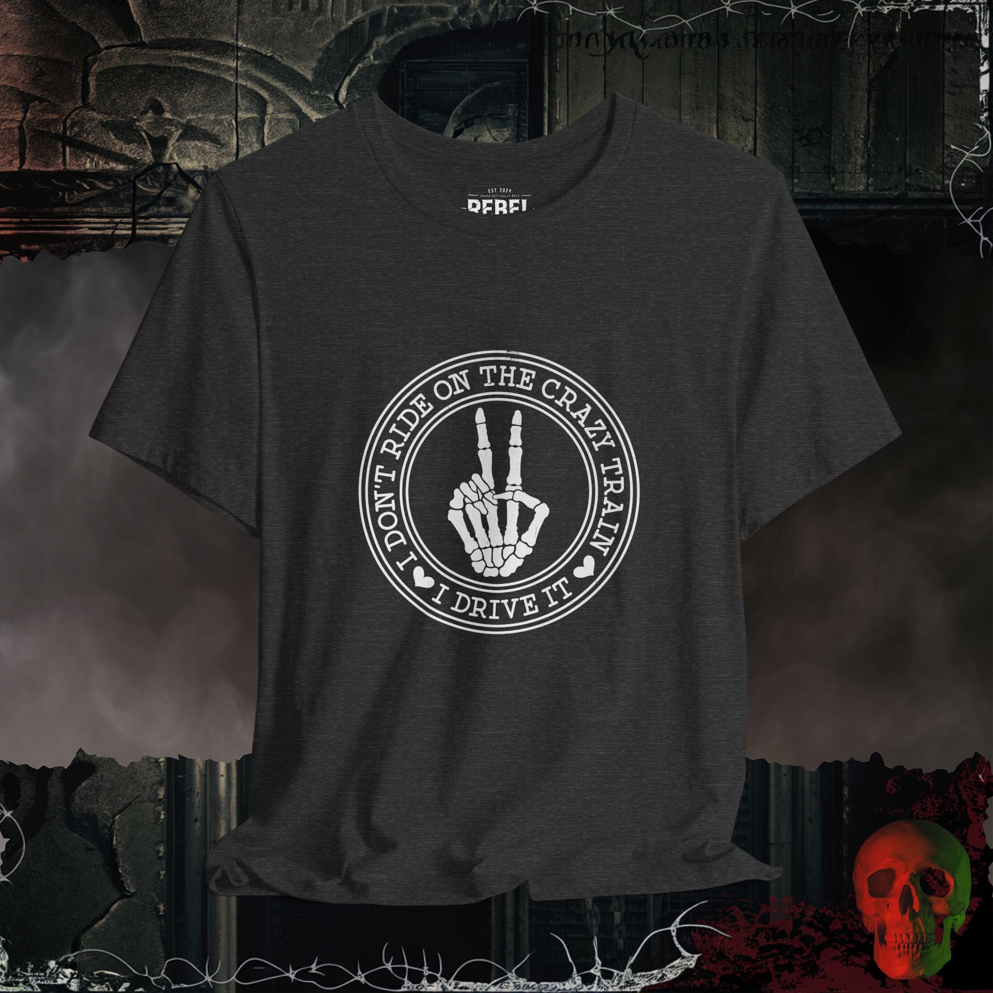 T-Shirt Dark Grey Heather / S Crazy Train T-Shirt