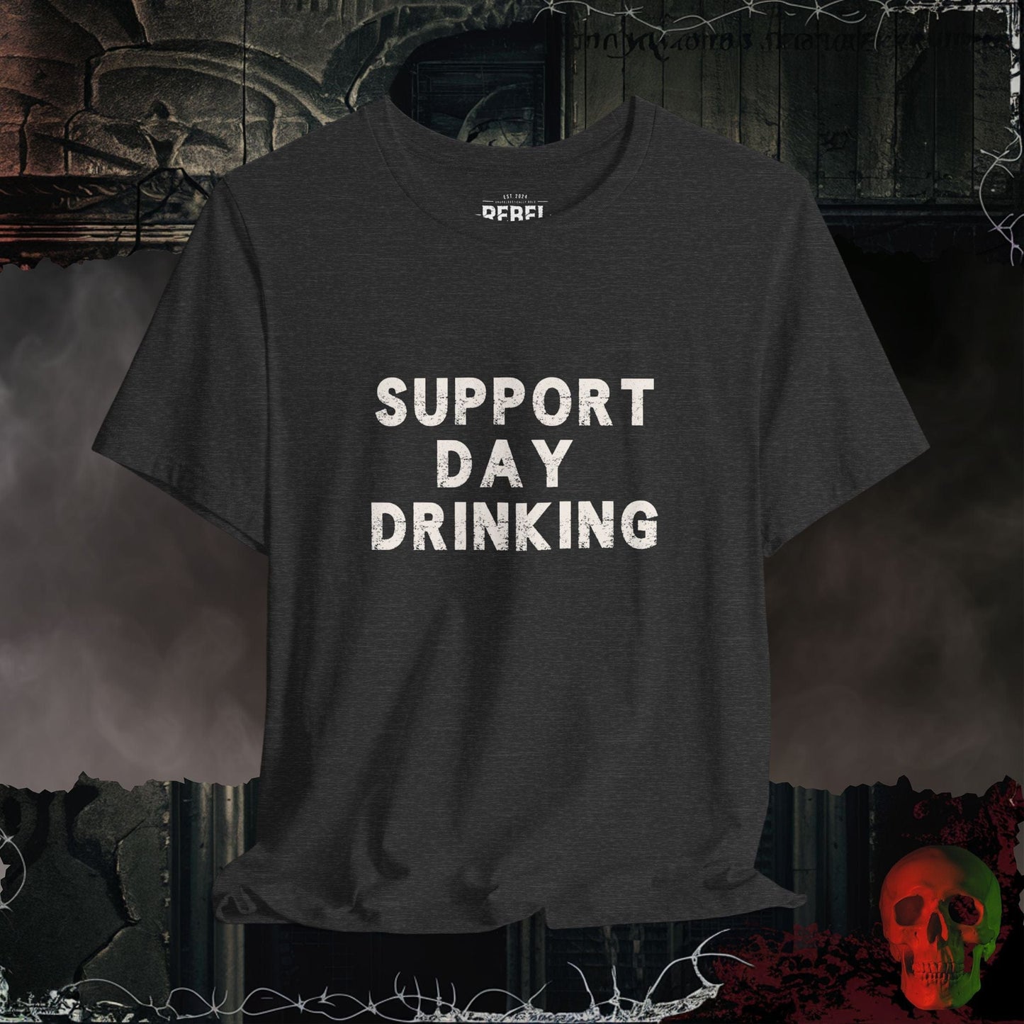 T-Shirt Dark Grey Heather / S Day Drinking Advocate Tee