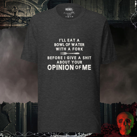 T-Shirt Dark Grey Heather / S Eating a Bowl Of Water Tee