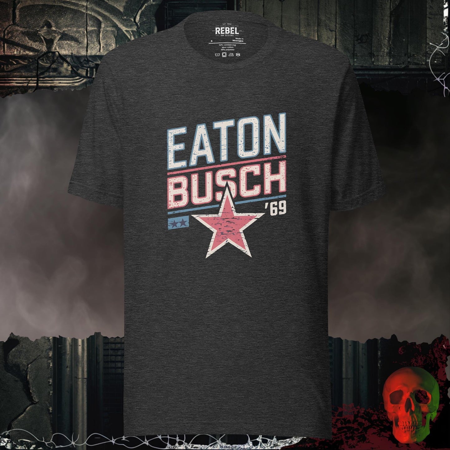 T-Shirt Dark Grey Heather / S Eaton Busch '69 Tee