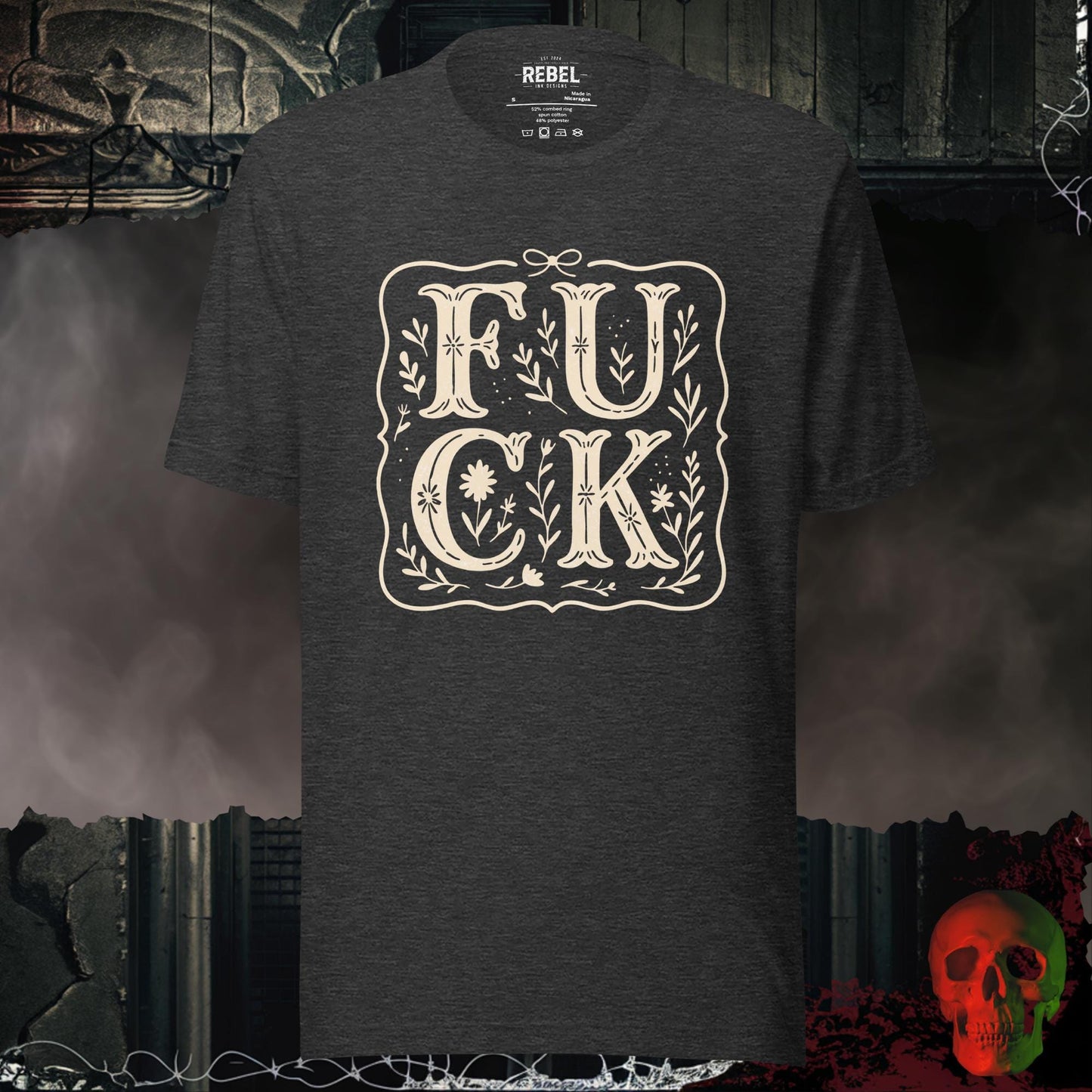 T-Shirt Dark Grey Heather / S F**K Tee