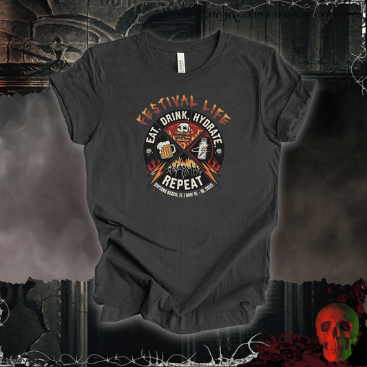 T-Shirt Dark Grey Heather / S Festival Life Tee