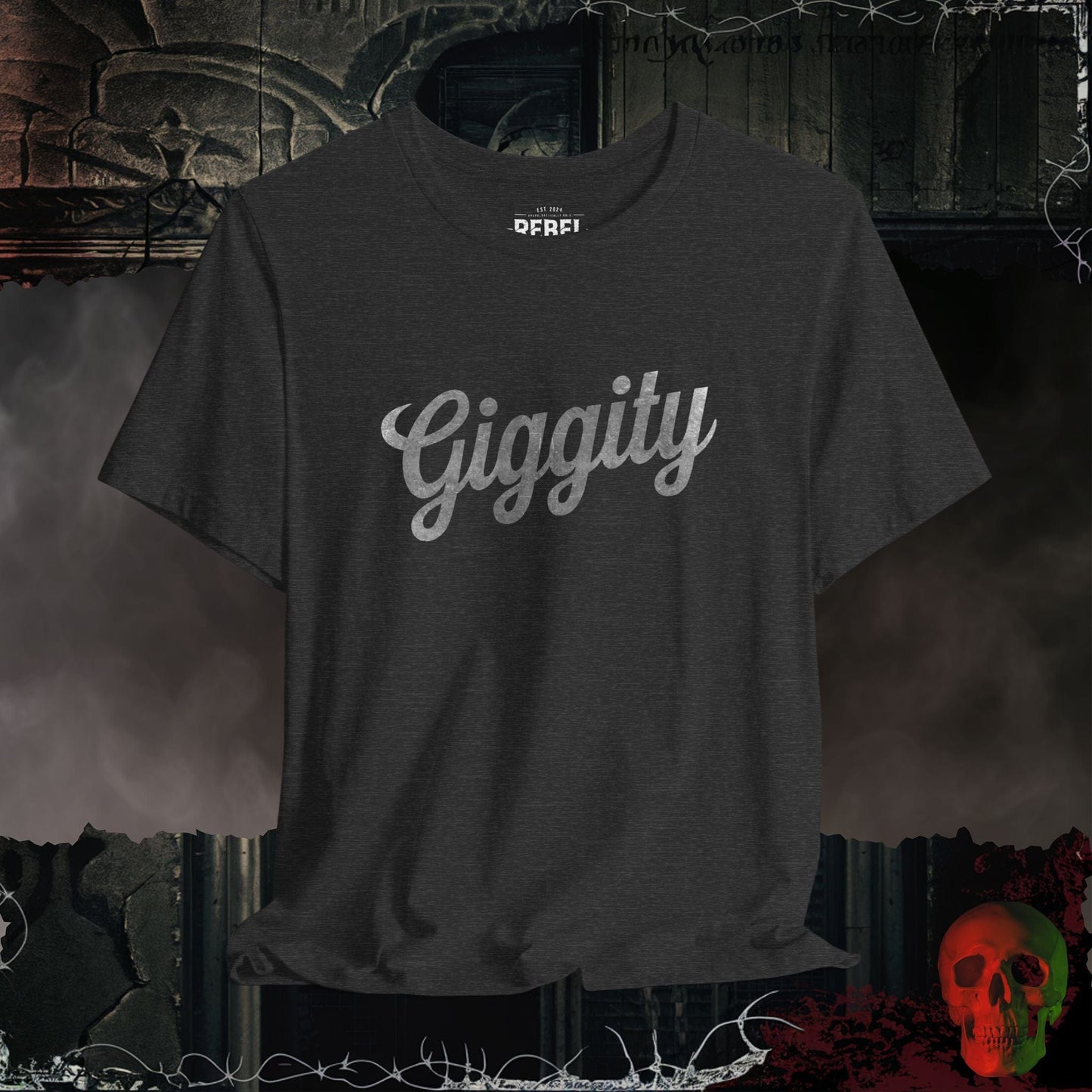 T-Shirt Dark Grey Heather / S Giggity Tee