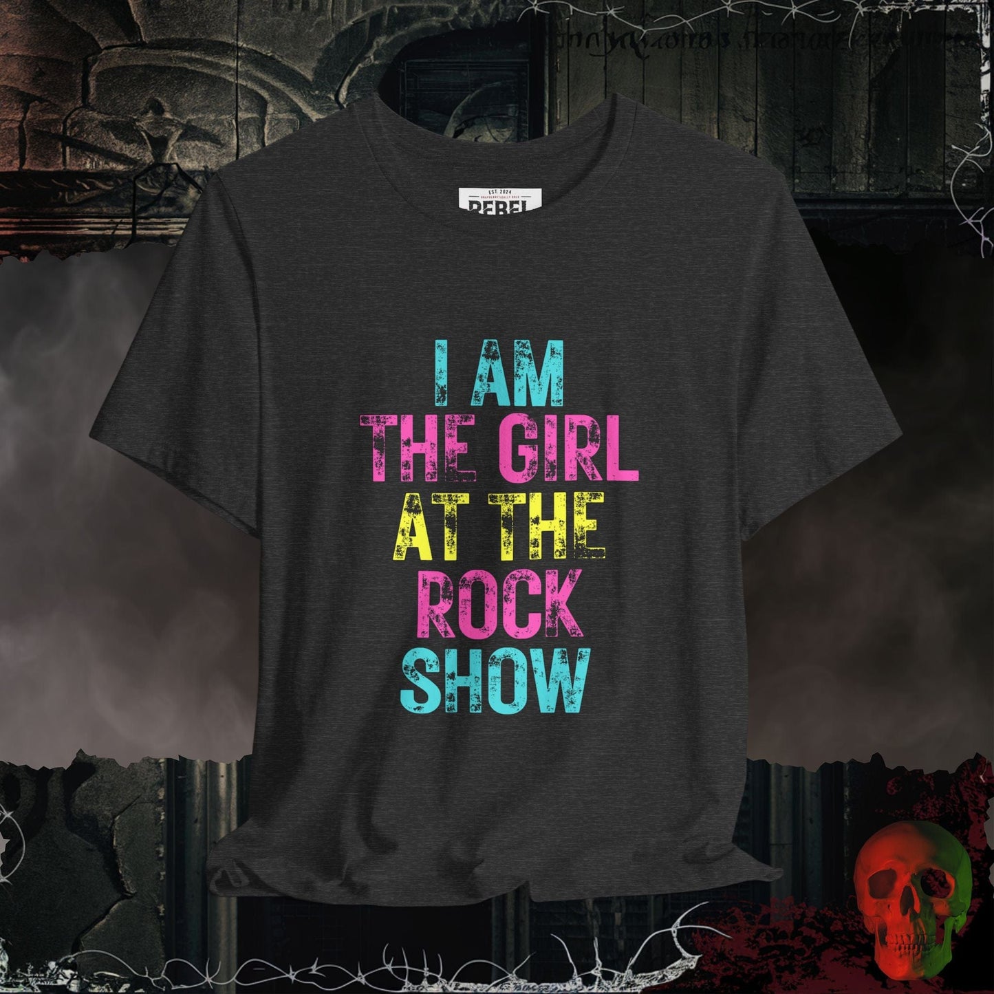 T-Shirt Dark Grey Heather / S Girl at the Rock Show