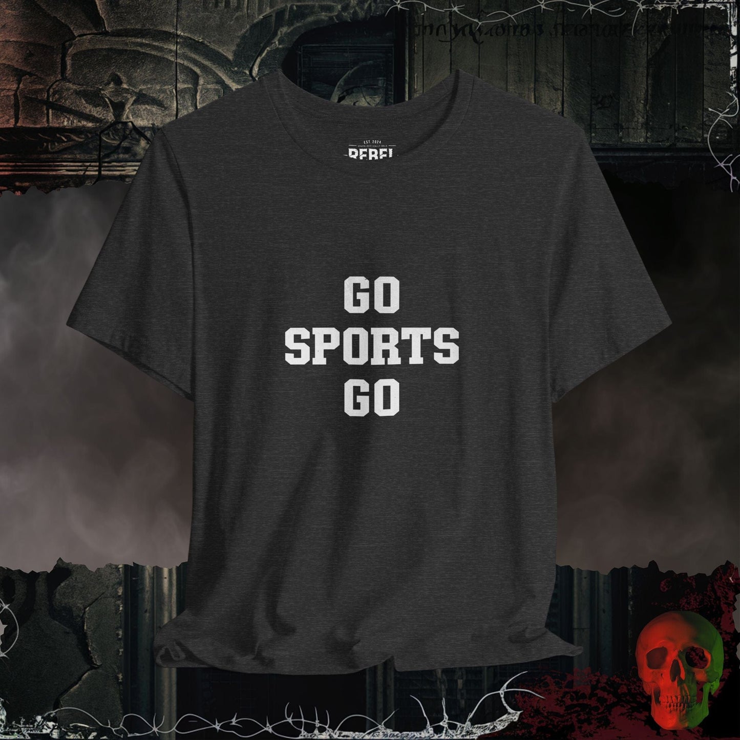 T-Shirt Dark Grey Heather / S Go Sports Go Tee