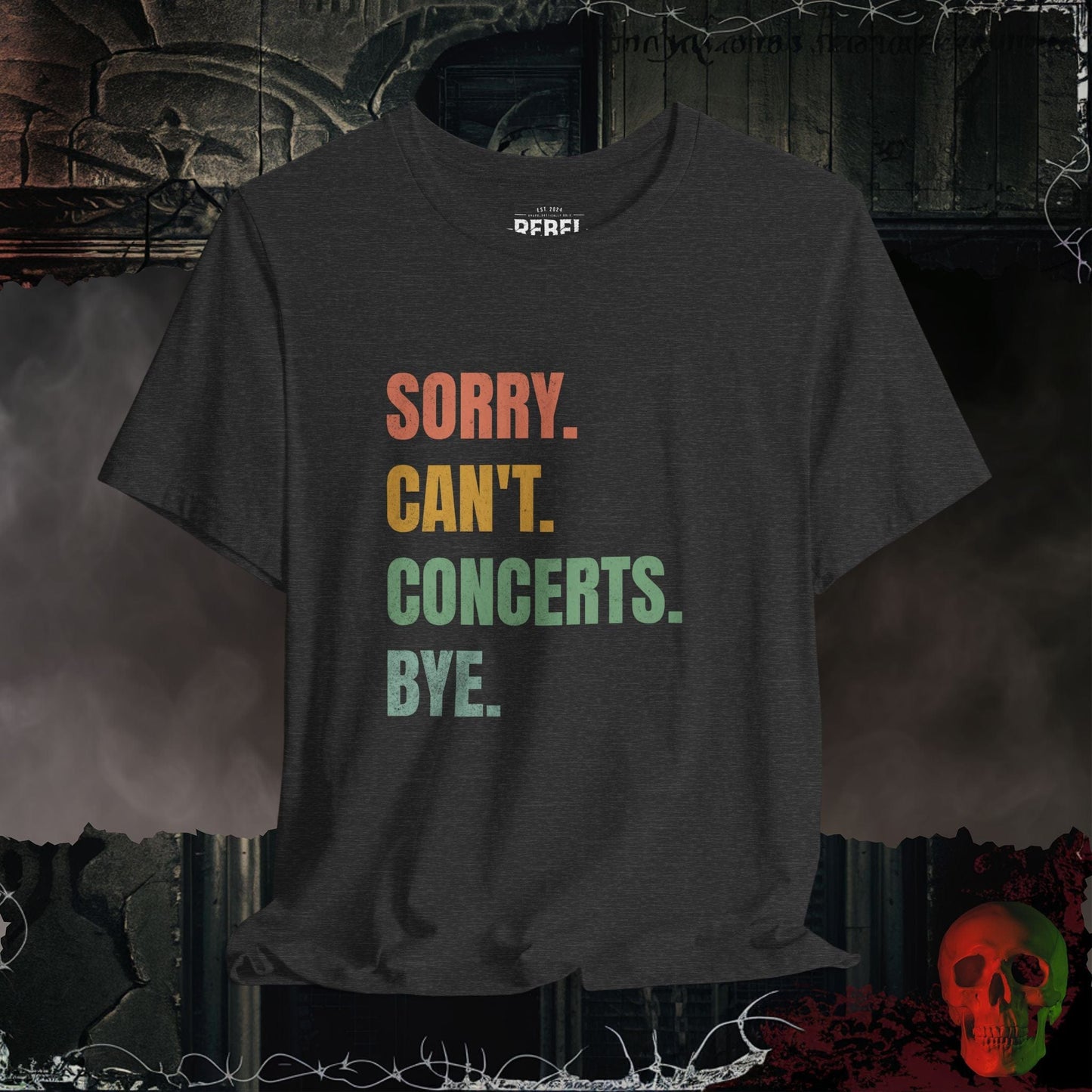 T-Shirt Dark Grey Heather / S Gotta Go... Concerts Tee