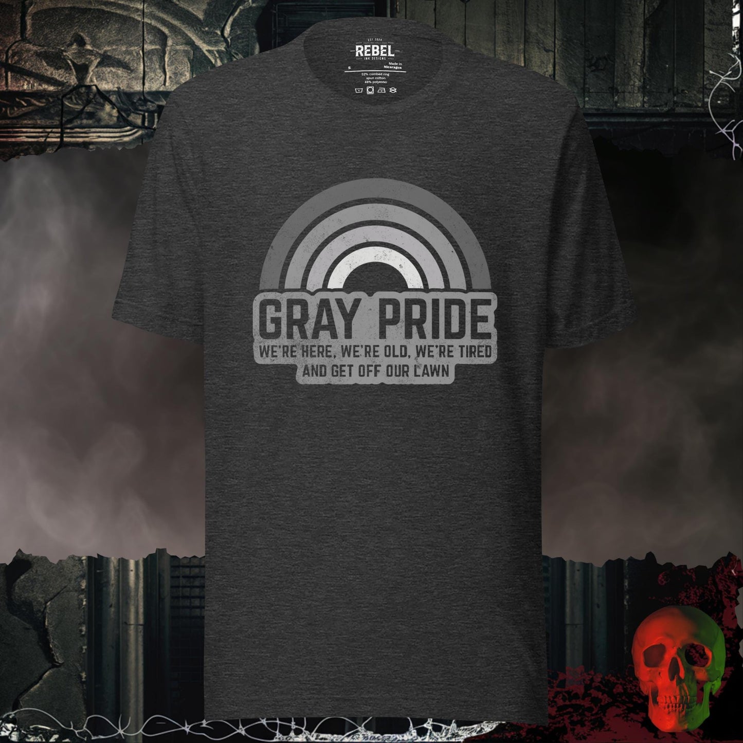 T-Shirt Dark Grey Heather / S Gray Pride Tee