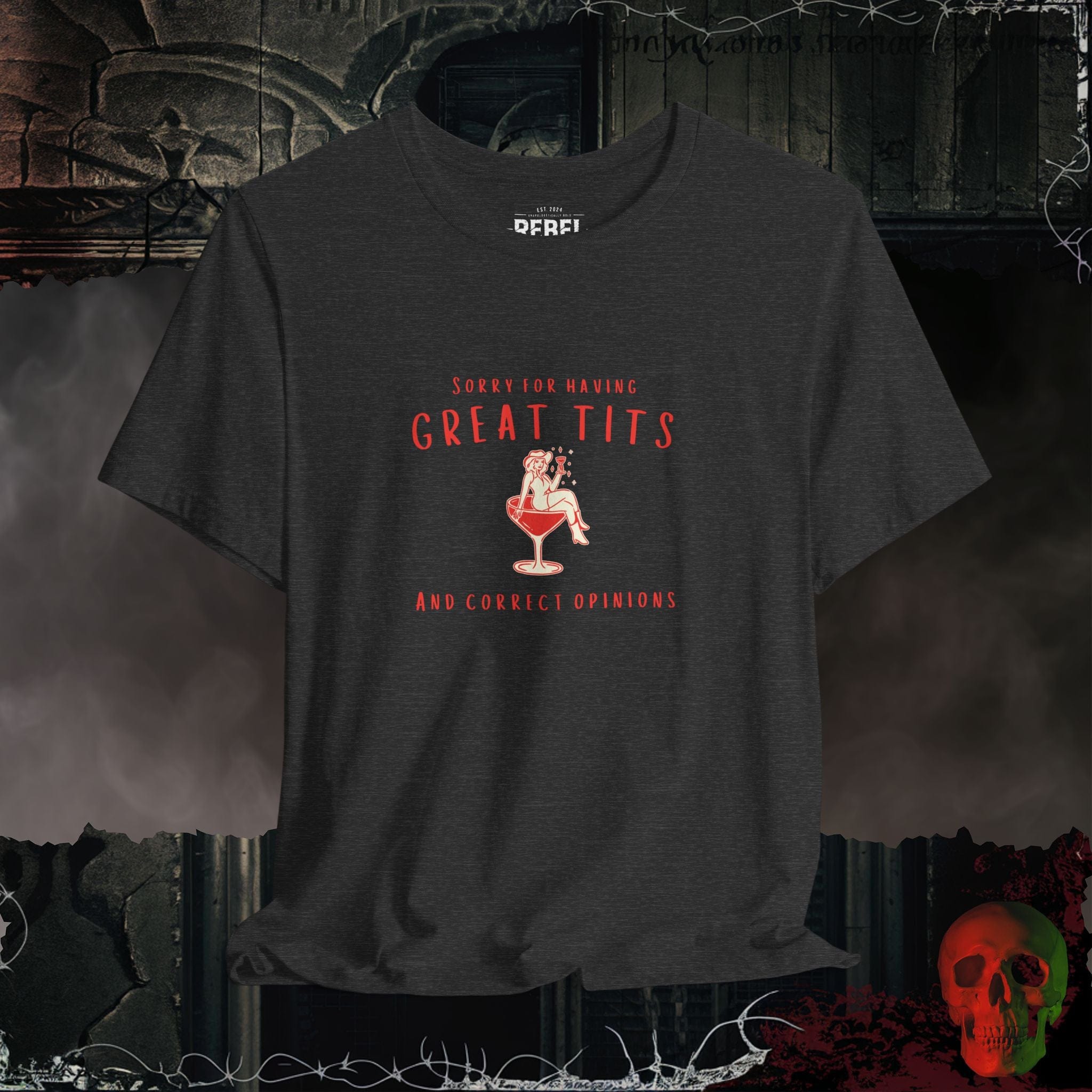 T-Shirt Dark Grey Heather / S Great Tits and Correct Opinions T-Shirt