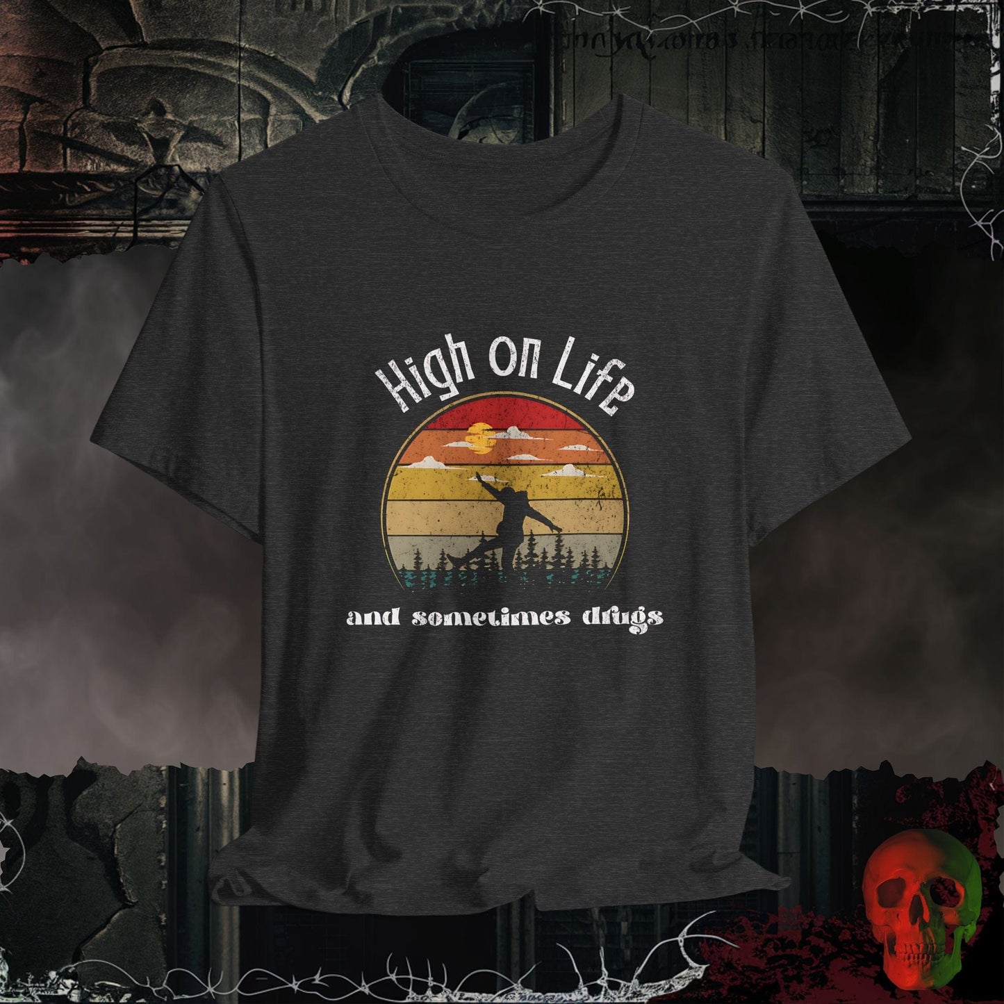 T-Shirt Dark Grey Heather / S High On Life Tee