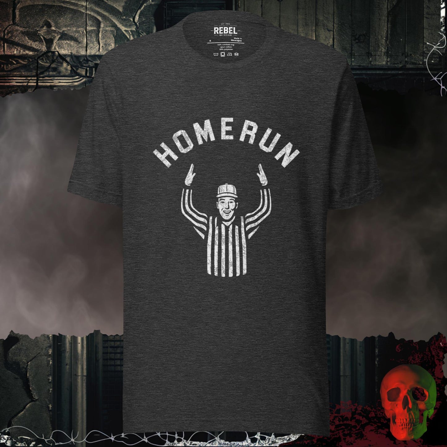 T-Shirt Dark Grey Heather / S Home Run Attitude Tee