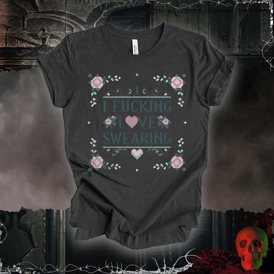 T-Shirt Dark Grey Heather / S I F'ing Love Swearing Tee