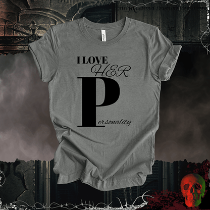 T-Shirt Dark Grey Heather / S I Love Her 'P' T-Shirt