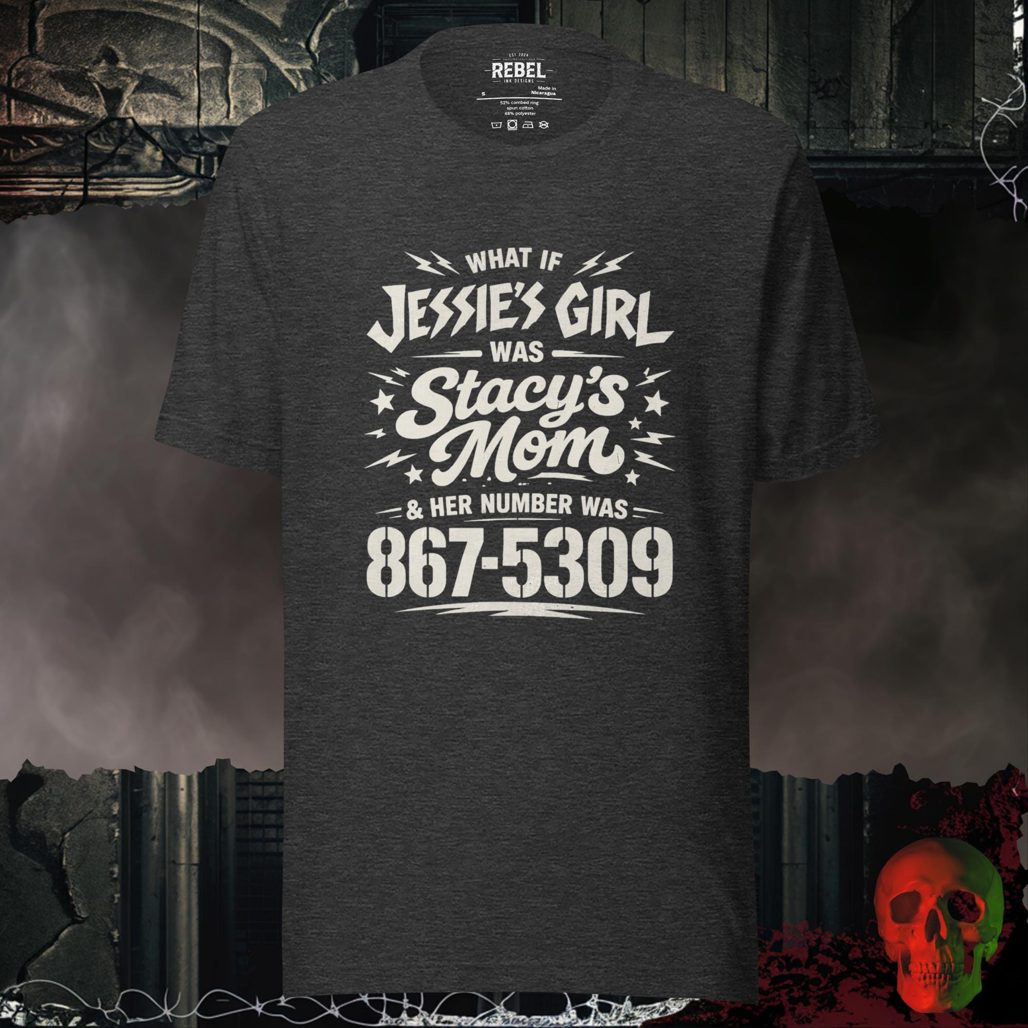 T-Shirt Dark Grey Heather / S Jessie’s Girl, Stacy’s Mom Tee