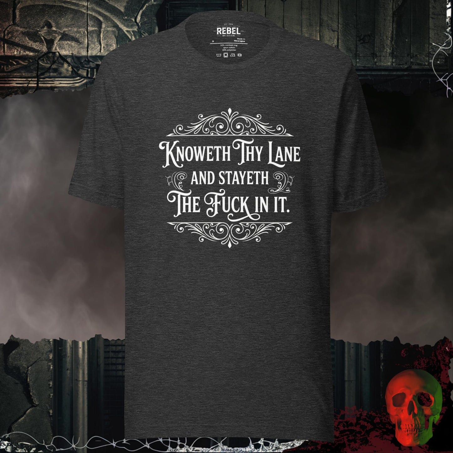 T-Shirt Dark Grey Heather / S Knoweth They Lane Tee