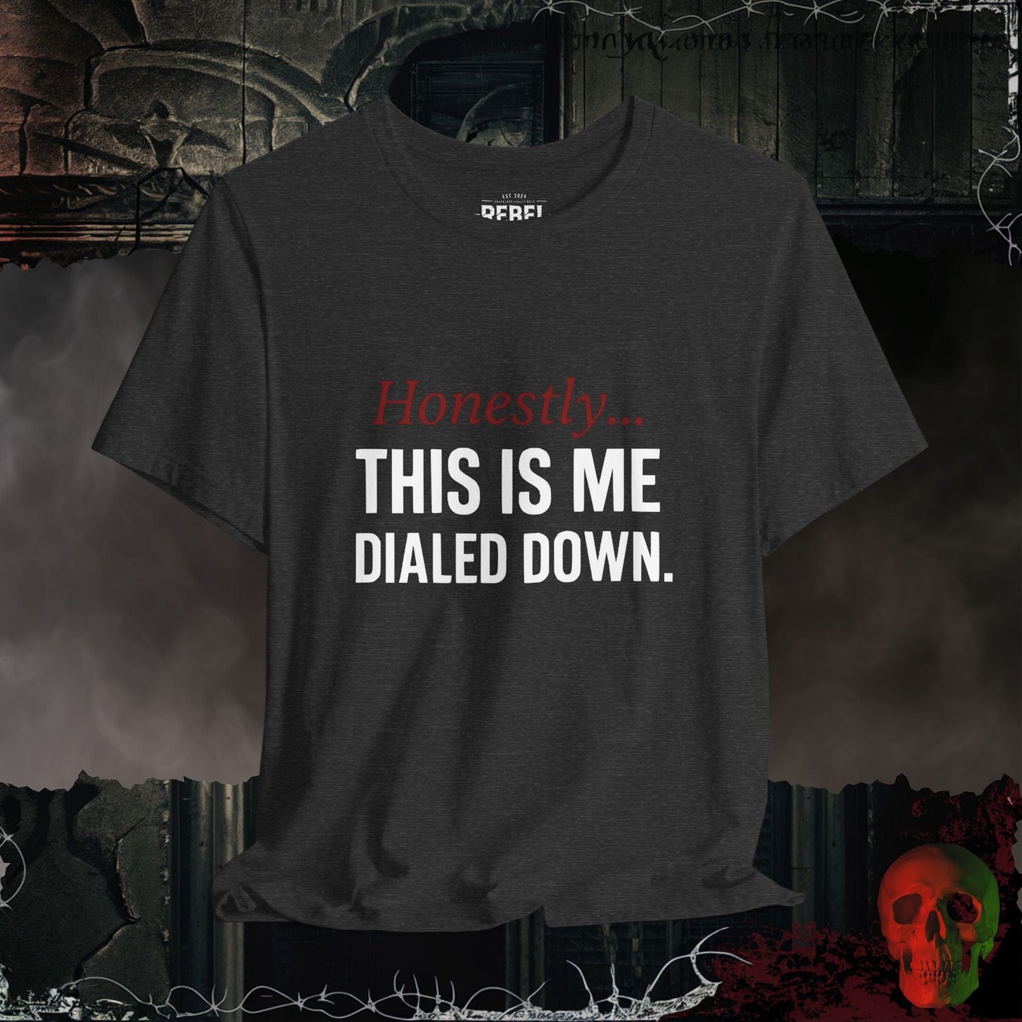 T-Shirt Dark Grey Heather / S Me Dialed Down T-Shirt