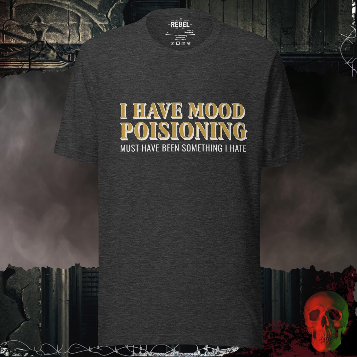 T-Shirt Dark Grey Heather / S Mood Poisoning Tee