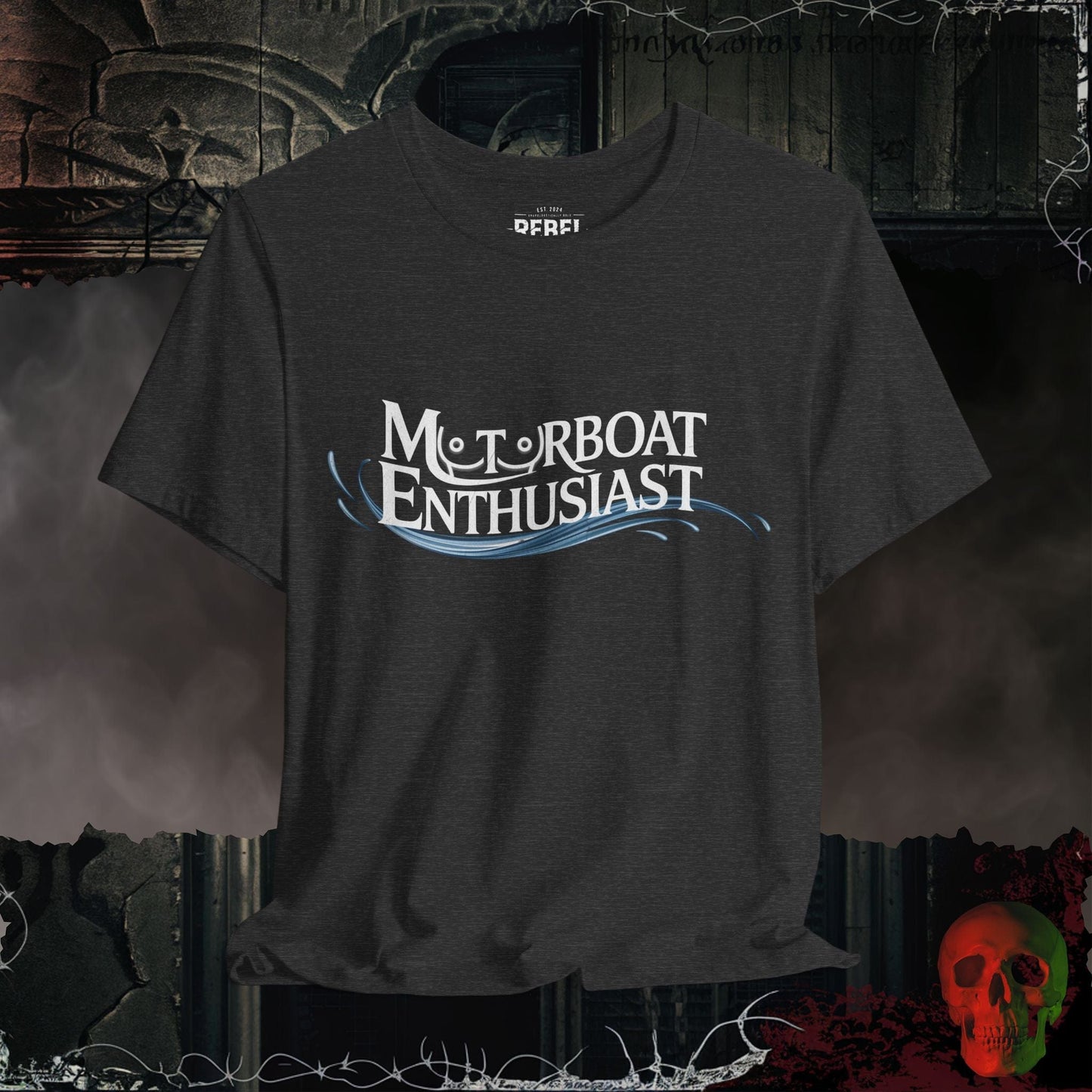 T-Shirt Dark Grey Heather / S Motorboat Fan Tee