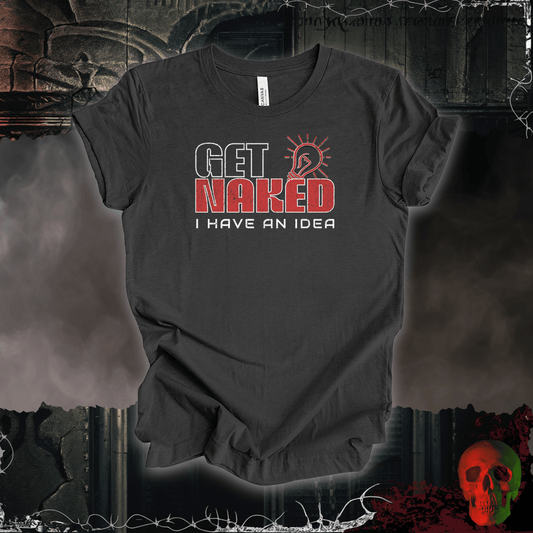 T-Shirt Dark Grey Heather / S Naked & Enlightened Tee